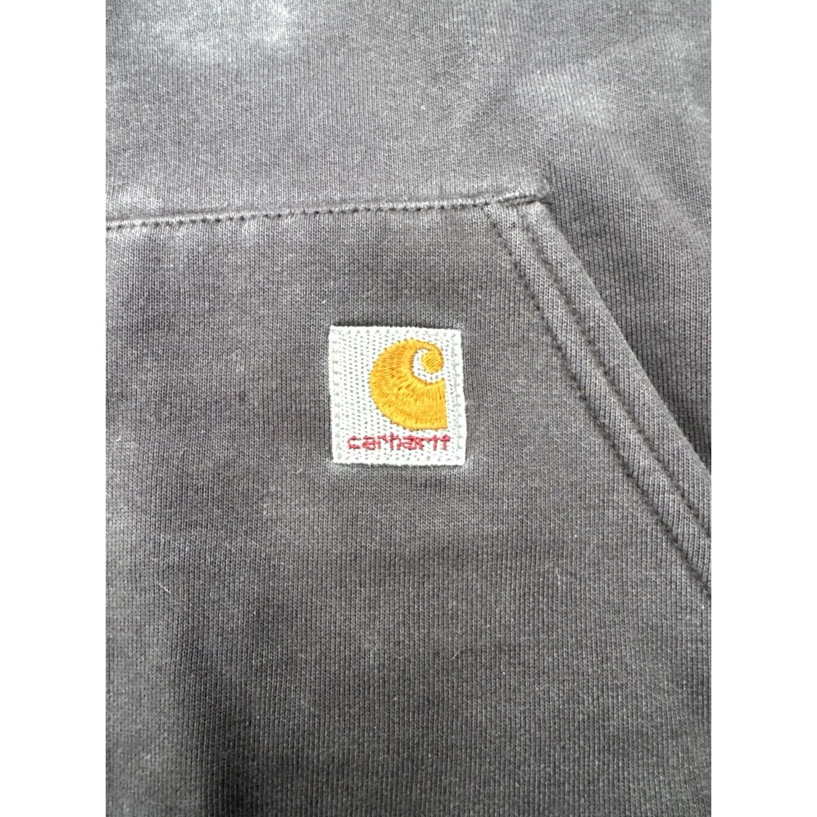 Carhartt Carhartt Hoodie L Faded Black Distressed Heavyweight Workwear Hooded Size US L / EU 52-54 / 3 - 2 Thumbnail