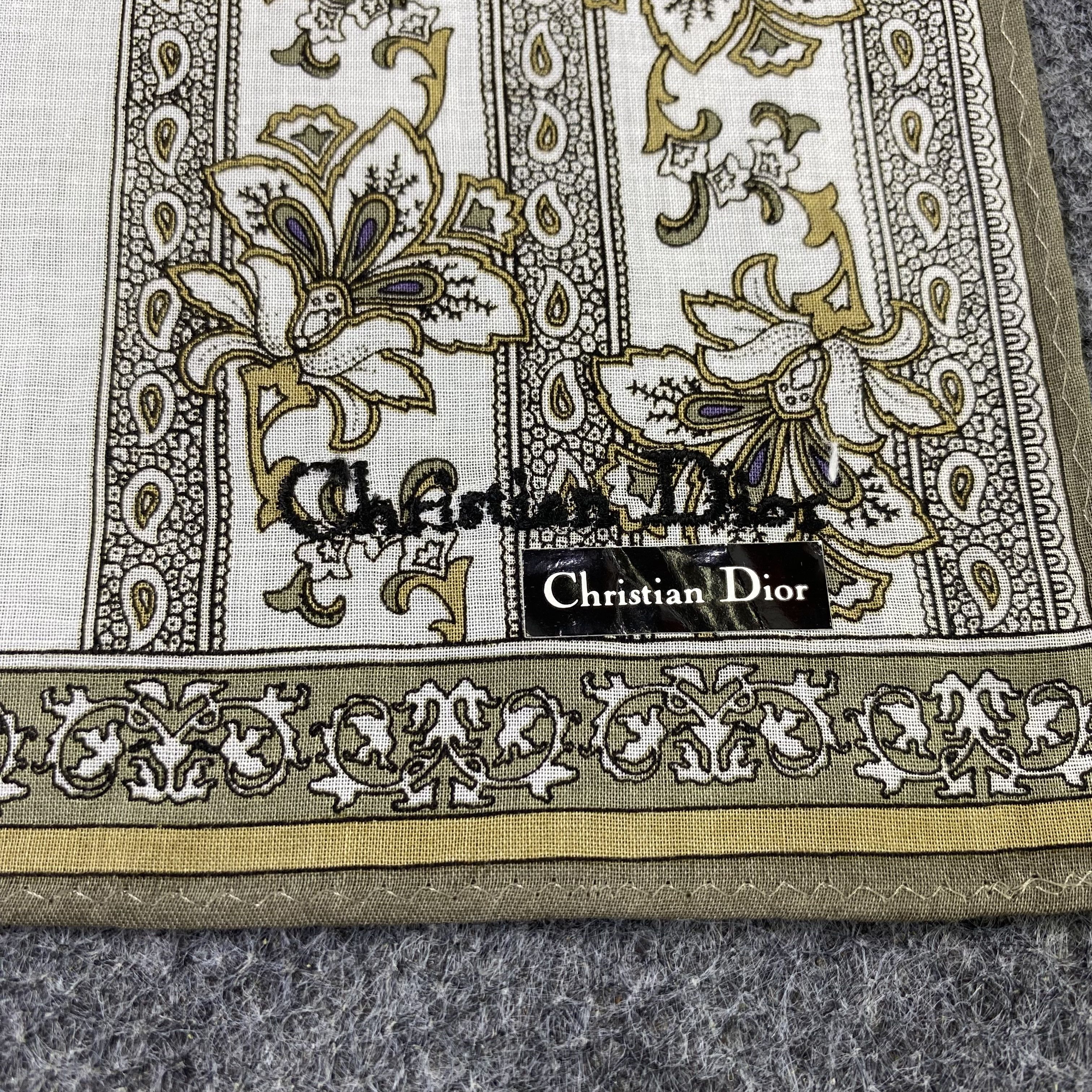 Vintage Christian Dior Handkerchief / Bandana / Neckerchief-B2098 Size ONE SIZE - 8 Thumbnail