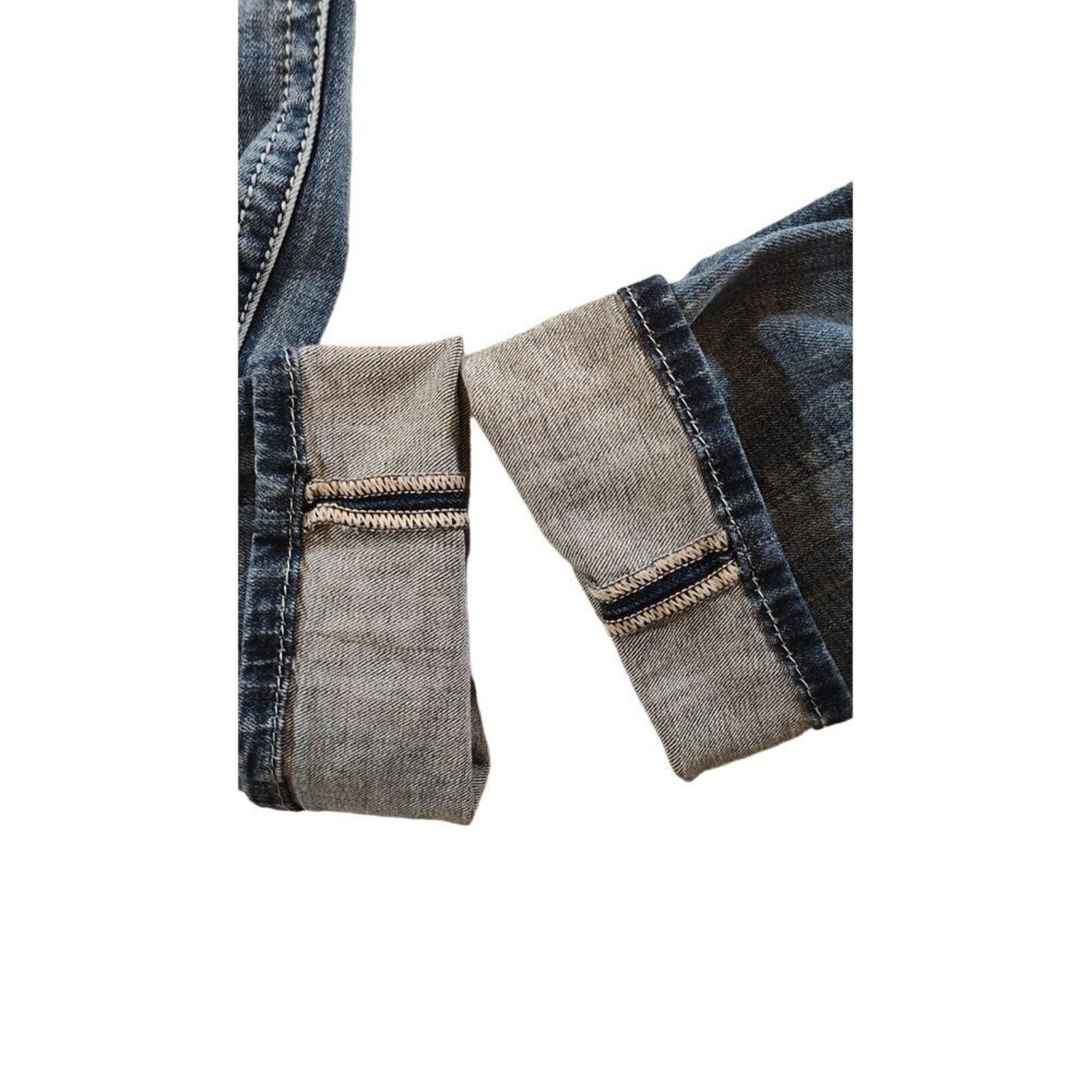 Miss Me Miss Me Straight Womens Jeans 29 Selvedge Bling Distressed Size 29" - 2 Thumbnail