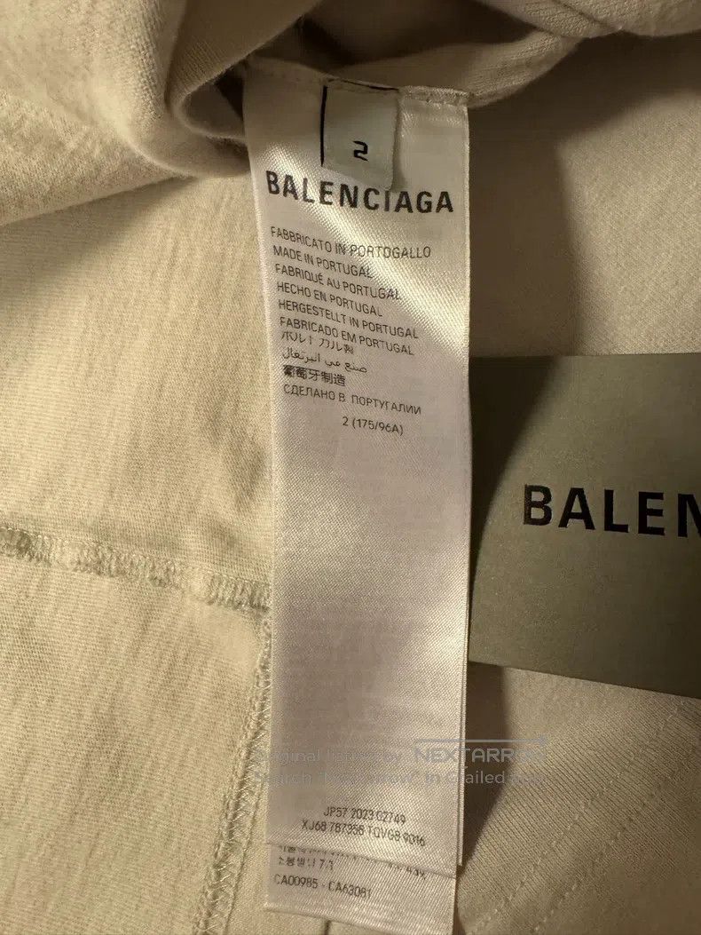 Balenciaga Balenciaga Pleated Distressed Short Sleeve Size US M / EU 48-50 / 2 - 4 Thumbnail