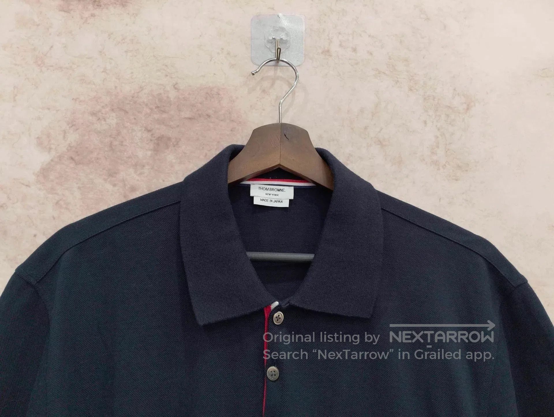 Thom Browne Blue Short Sleeve Polo Shirt with Pocket . Size US L / EU 52-54 / 3 - 6 Thumbnail