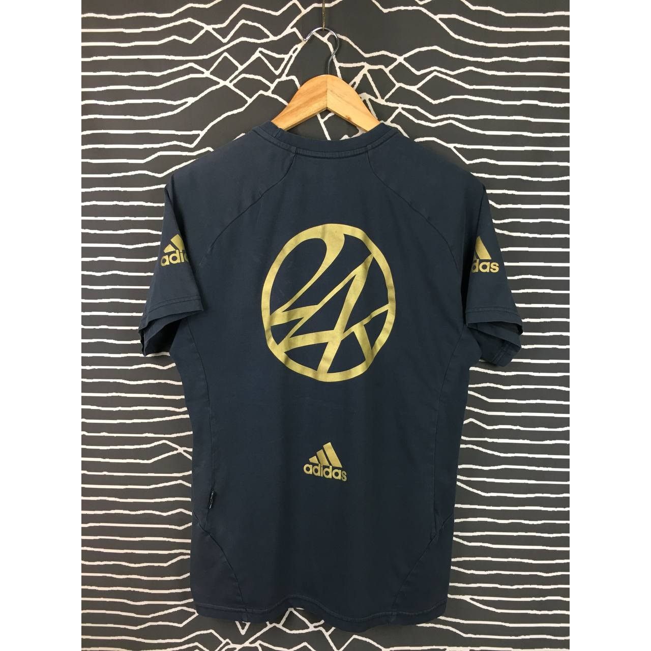 Adidas × Japanese Brand Adidas X 24 Karats Big Logo Climalite Cotton Tee Size US M / EU 48-50 / 2 - 1 Thumbnail
