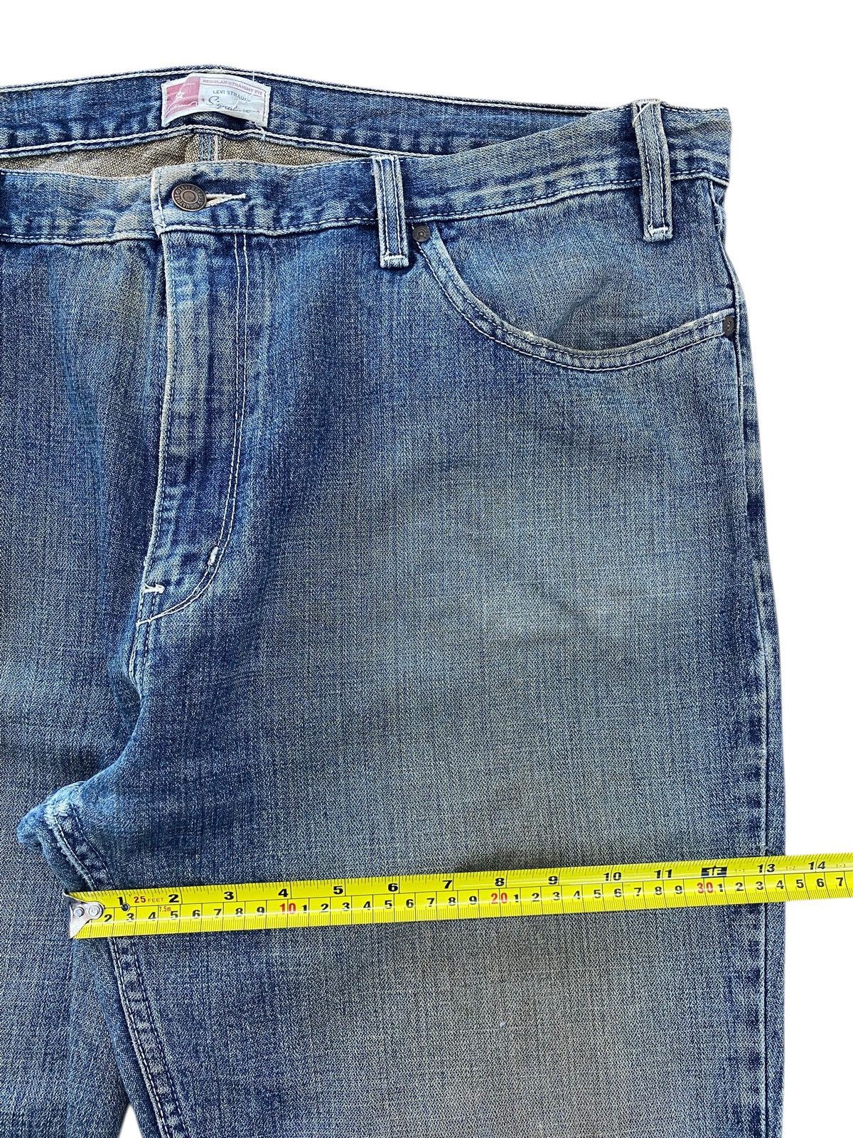 Levi's Y2K Levi's blue straight leg jeans distressed, faded jeans Size US 42 / EU 58 - 6 Thumbnail