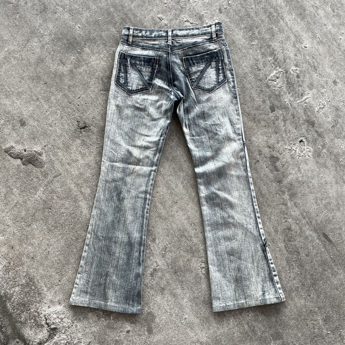 If Six Was Nine × Japanese Brand × Le Grande Bleu (L.G.B.) Zigzag washed flare jeans ifsixwasnine styled Size US 27 - 2 Thumbnail