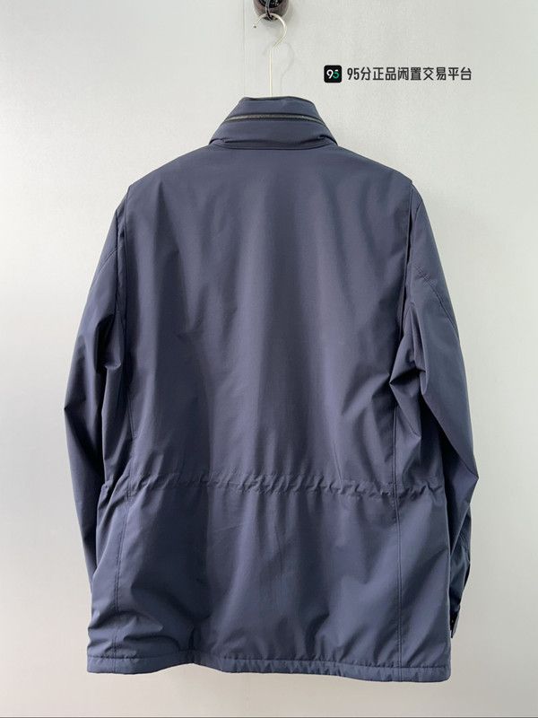 Loro Piana Loro Piana Men's Blue Stand Collar Jacket Size US L / EU 52-54 / 3 - 1 Thumbnail