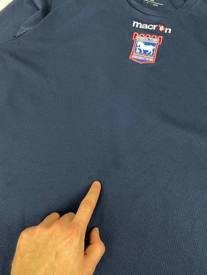Macron Macron Ipswich Town Football Shirt Soccer Jersey Long Sleeve Size US M / EU 48-50 / 2 - 7 Thumbnail