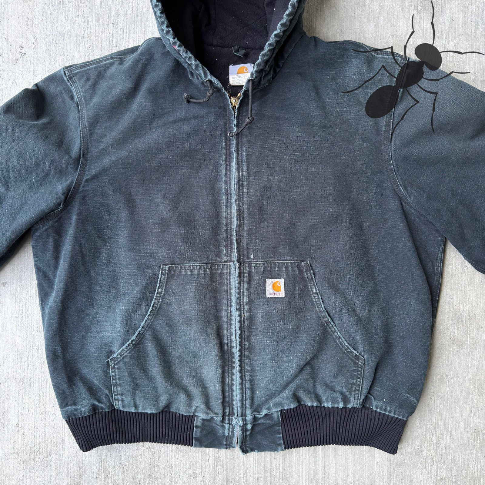 Carhartt × Vintage Carhartt J140 black hooded work wear jacket Size US XL / EU 56 / 4 - 3 Thumbnail