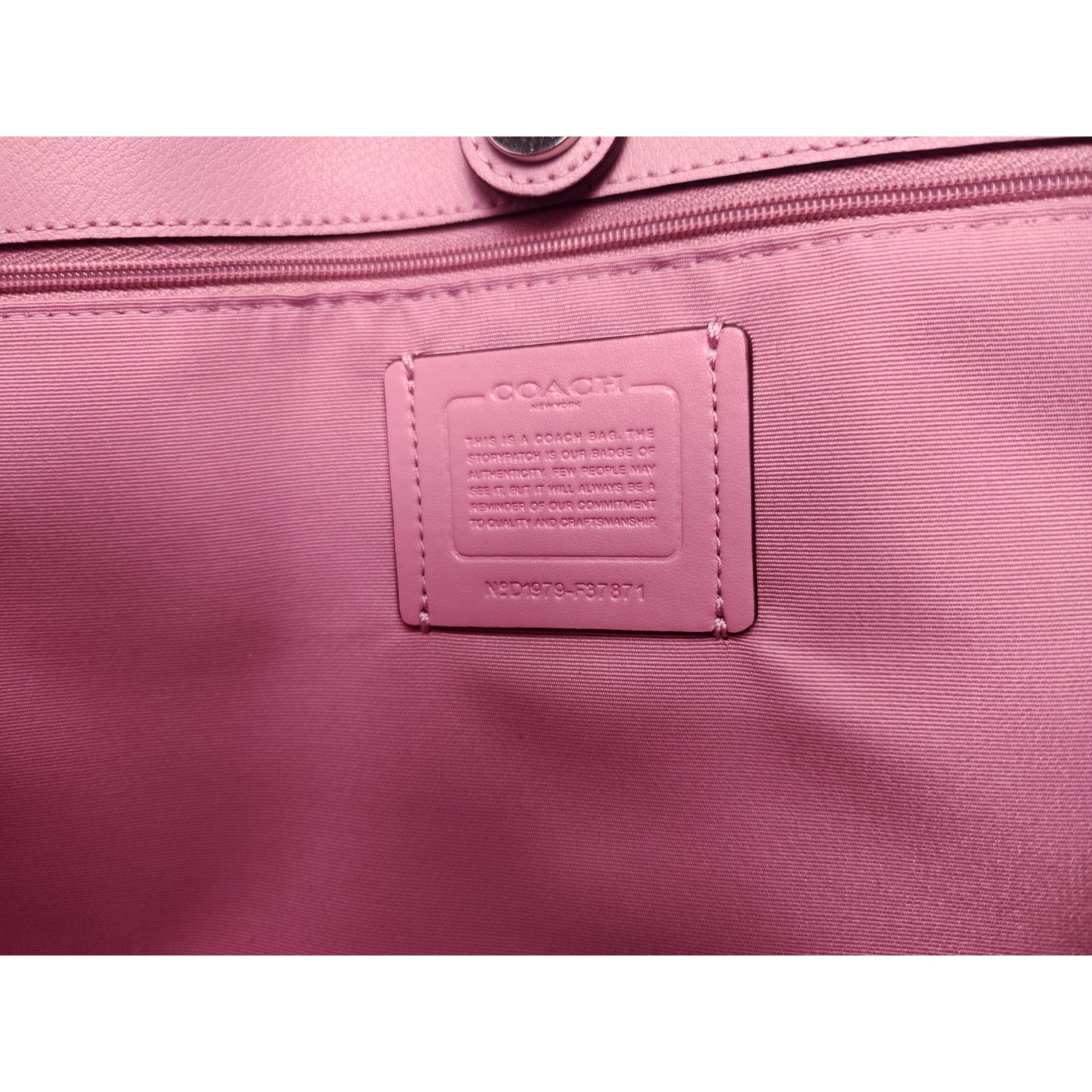 Coach Rare Coach Avenue Metallic Tote Bag Large PERIWINKLE PURPLE Size ONE SIZE - 14 Thumbnail