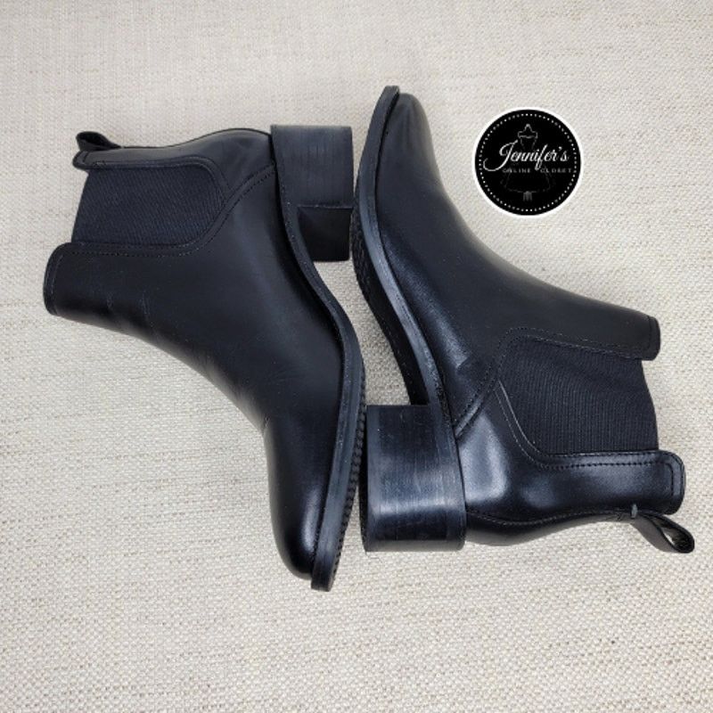 Cole Haan Cole Haan Women's Black Corinne Chelsea Leather Bootie Size US 8.5 / IT 38.5 - 3 Thumbnail