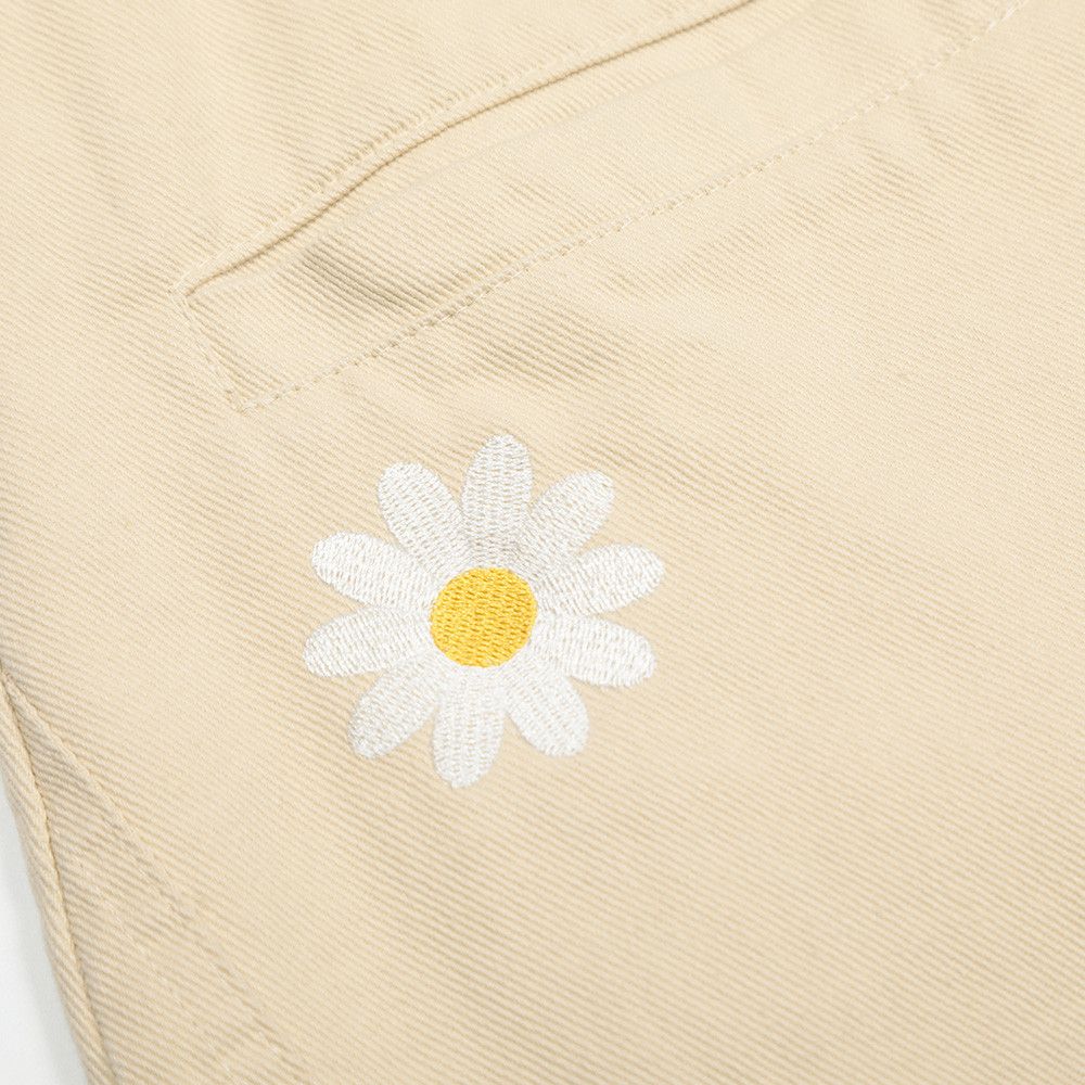 Japanese Brand × Vintage Floral and lettering embroidered wide-leg denim shorts Size US 32 / EU 48 - 3 Thumbnail