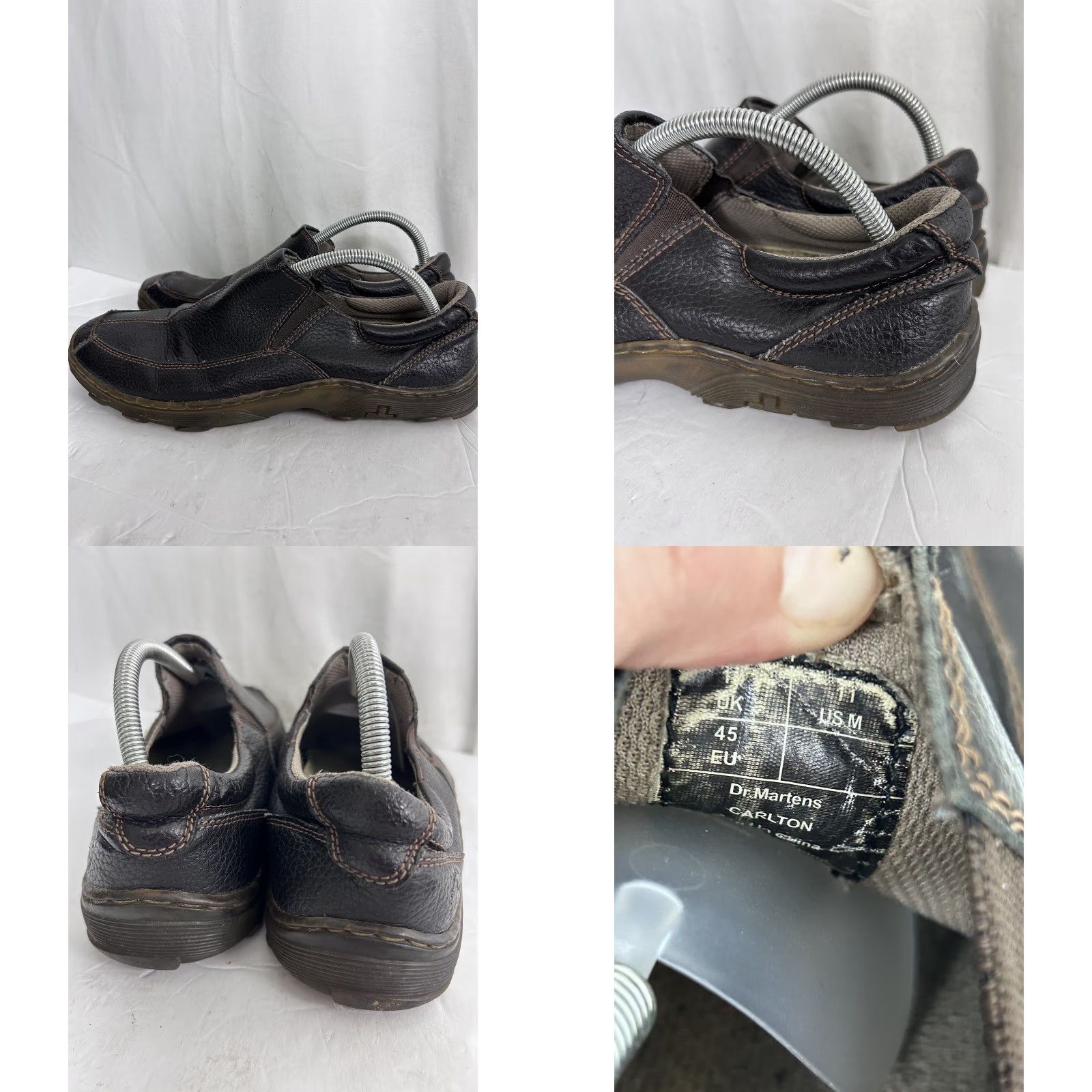 Dr. Martens DR MARTENS Carlton Brown 11 M Men Gore Leather Slip-On Loafers Size US 11 / EU 44 - 8 Thumbnail