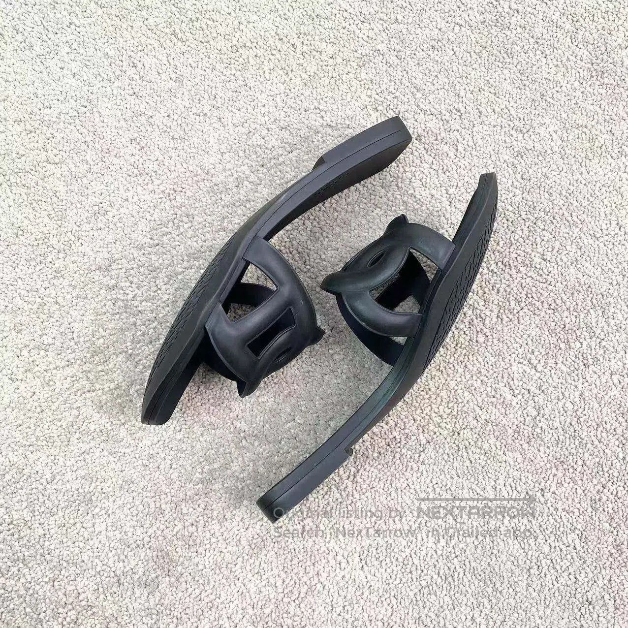 Hermes Hermes Pig nose black slippers| Size US 5.5 / IT 35.5 - 4 Thumbnail