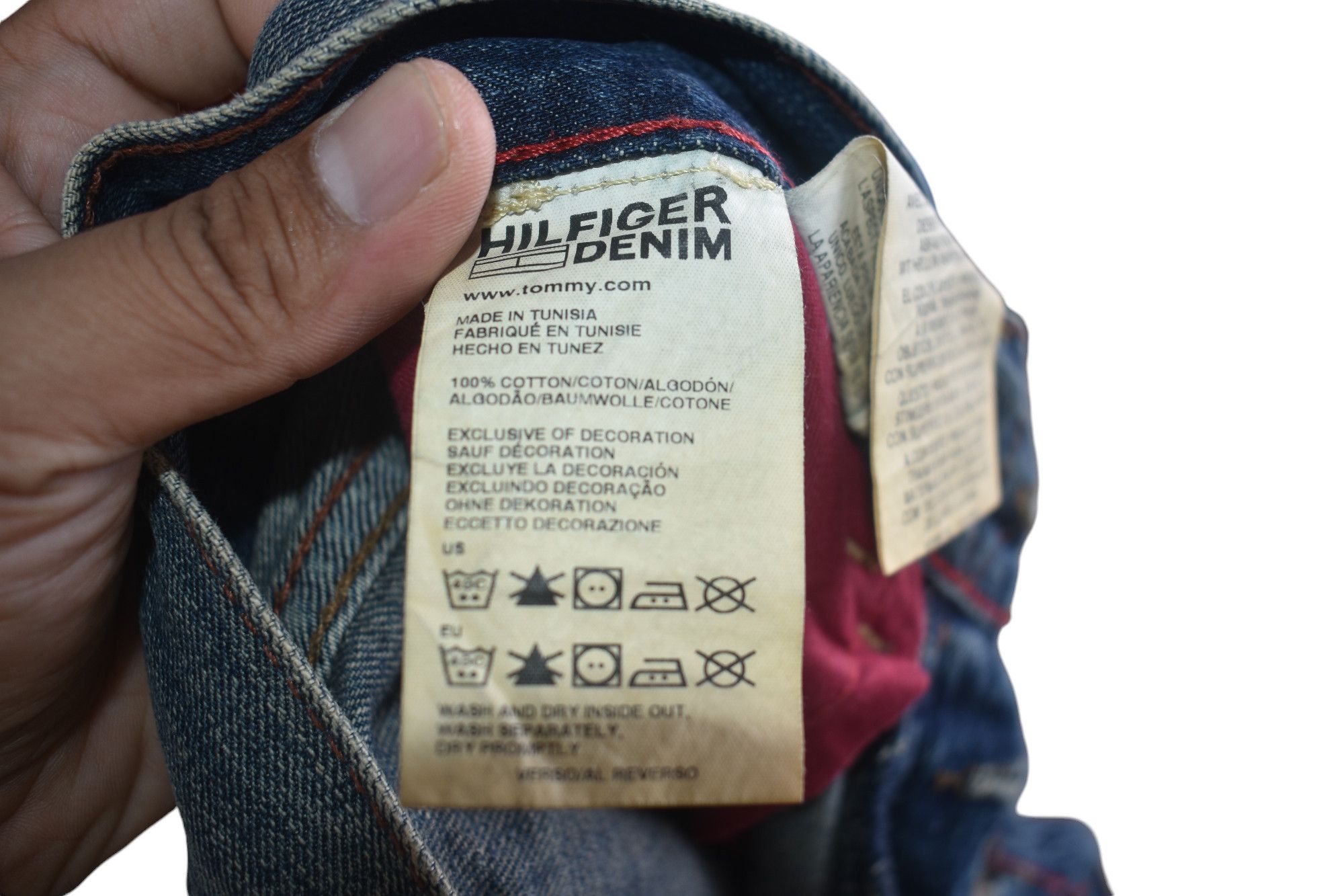 Jean × Tommy Hilfiger × Vintage RARE 🔥 Tommy Hilfiger Distress Denim W32 Size US 32 / EU 48 - 7 Thumbnail