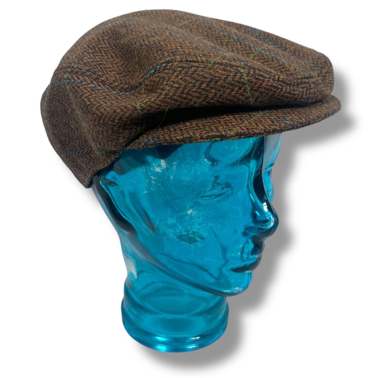 Gap Vintage GAP Tweed Cabbie Driving Newsboy Hat Men’s M Brown Size ONE SIZE - 1 Thumbnail