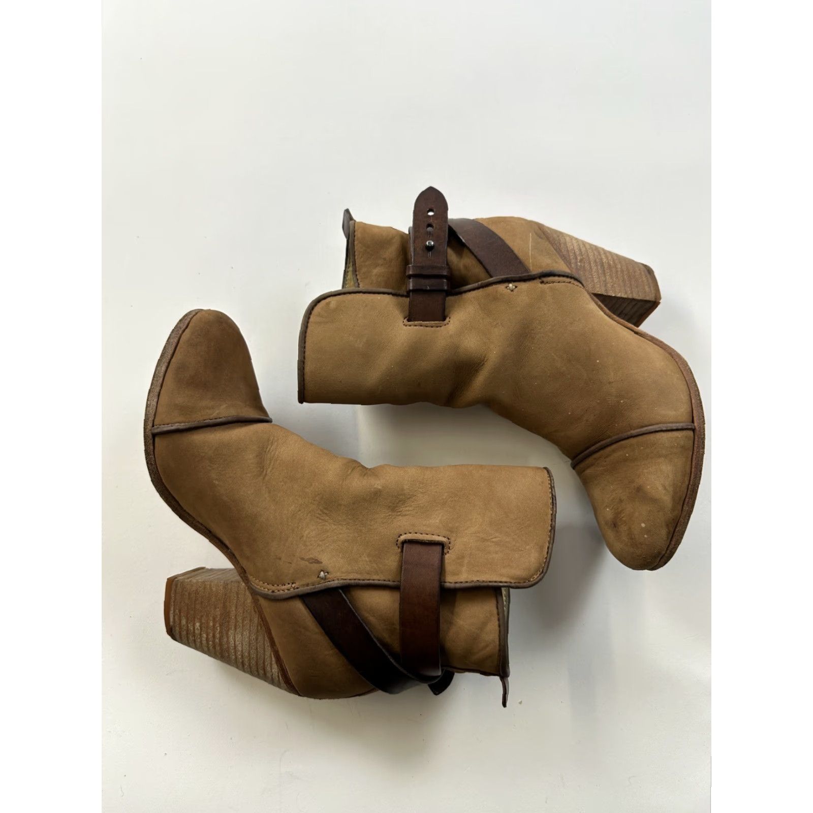 Rag & Bone Rag & Bone Kinsey Boots Women’s 5 Brown Suede Ankle Strap Block Heel High Casual Modern Shopping Going Out Shoes Womens Size US 5 / IT 35 - 2 Thumbnail