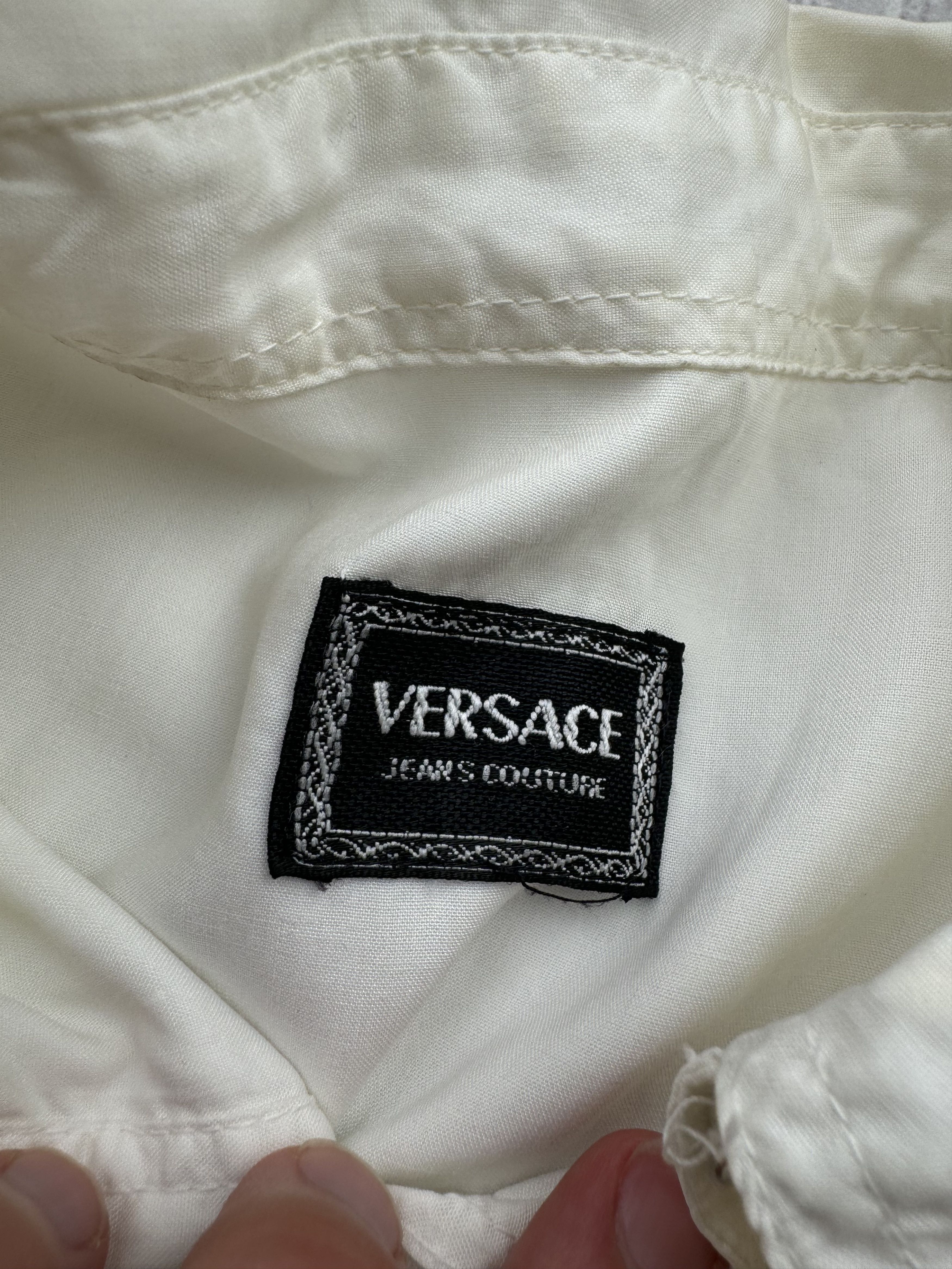 Versace Jeans Couture × Vintage Versace Jeans Couture Vintage Worn Shirt Size US M / EU 48-50 / 2 - 9 Thumbnail