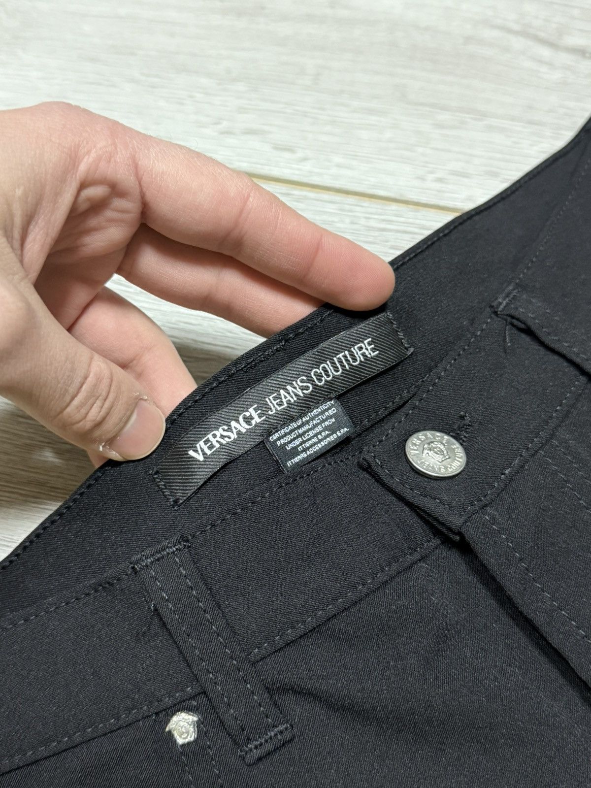 Versace Versace Jeans Couture vintage straight pants medusa head Size US 34 / EU 50 - 8 Thumbnail