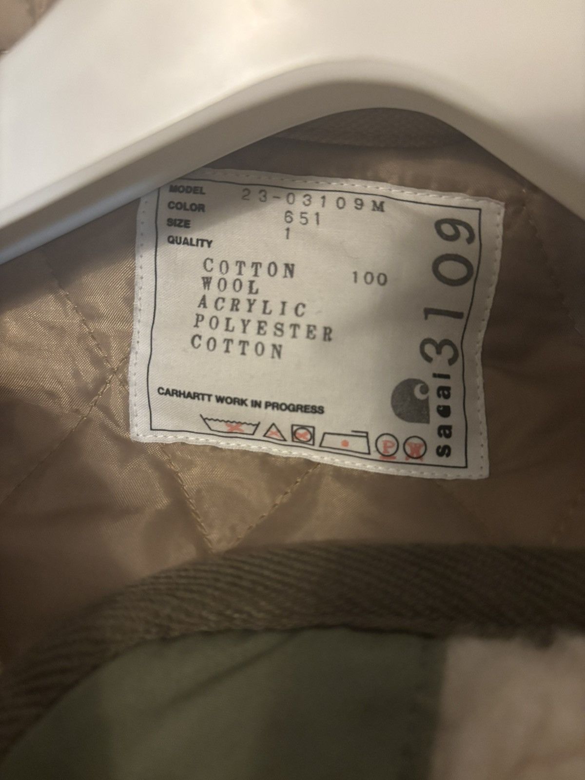Carhartt Wip × Sacai sacai Carhartt WIP Canvas Parka Siberian 23AW Size US S / EU 44-46 / 1 - 3 Thumbnail