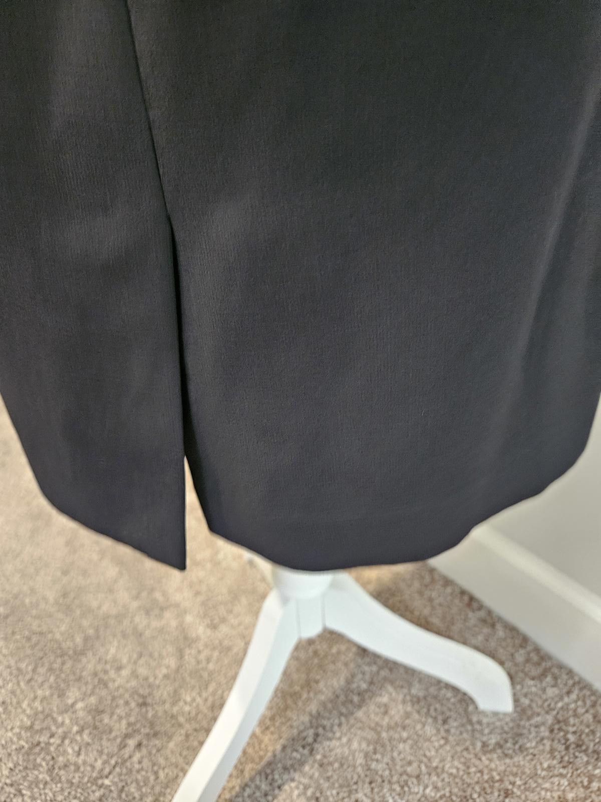 Calvin Klein Calvin Klein Black Ruffled Dress with Sheer Top Detail Size M / US 6-8 / IT 42-44 - 7 Thumbnail