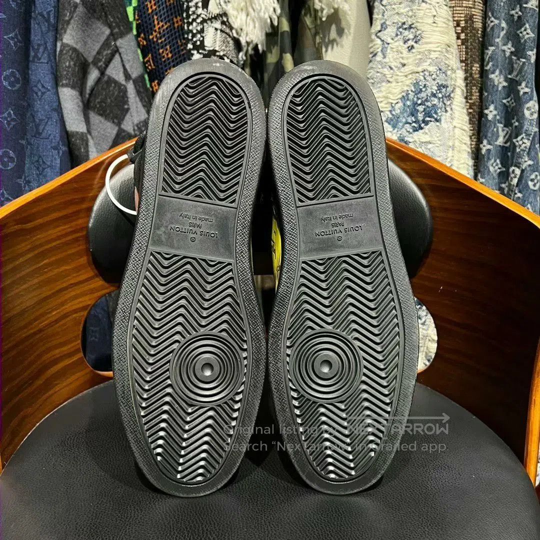 Louis Vuitton lv rivoli monogram black leather sneakers. Size US 9 / EU 42 - 7 Thumbnail