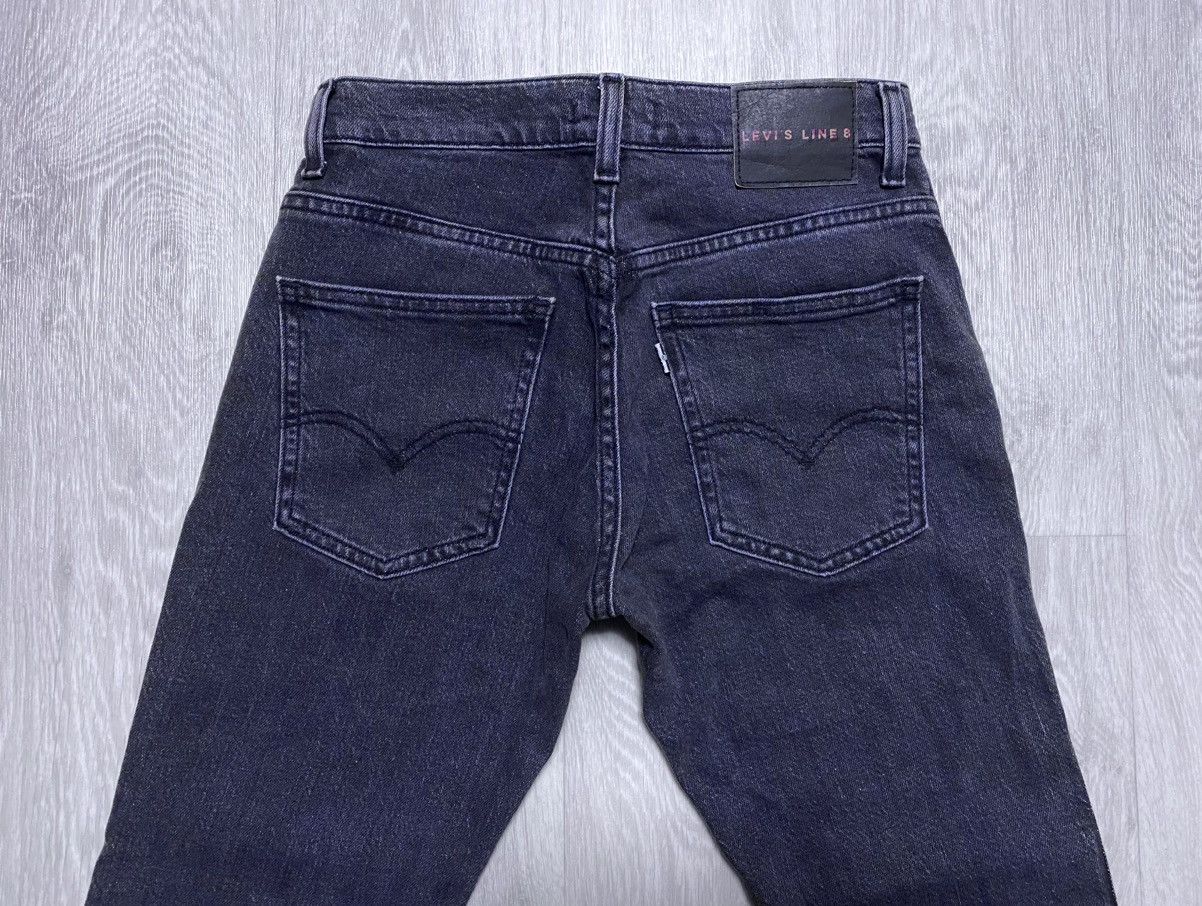 Levi's Made & Crafted Levi’s Line 8 Graphite Black Washed Cropped Jeans Denim Mom Size 28" / US 6 / IT 42 - 22 Thumbnail