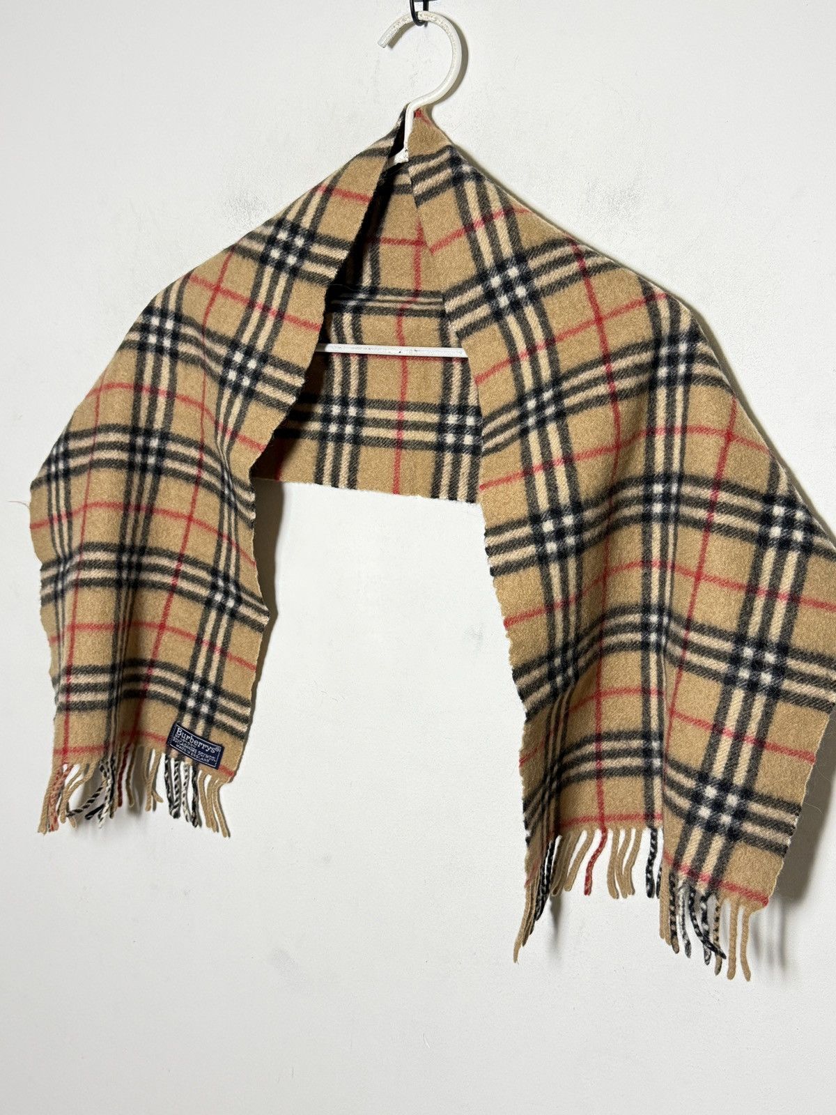 Burberry burberry wool/cashmere blend nova check camel scarf Size ONE SIZE - 1 Thumbnail