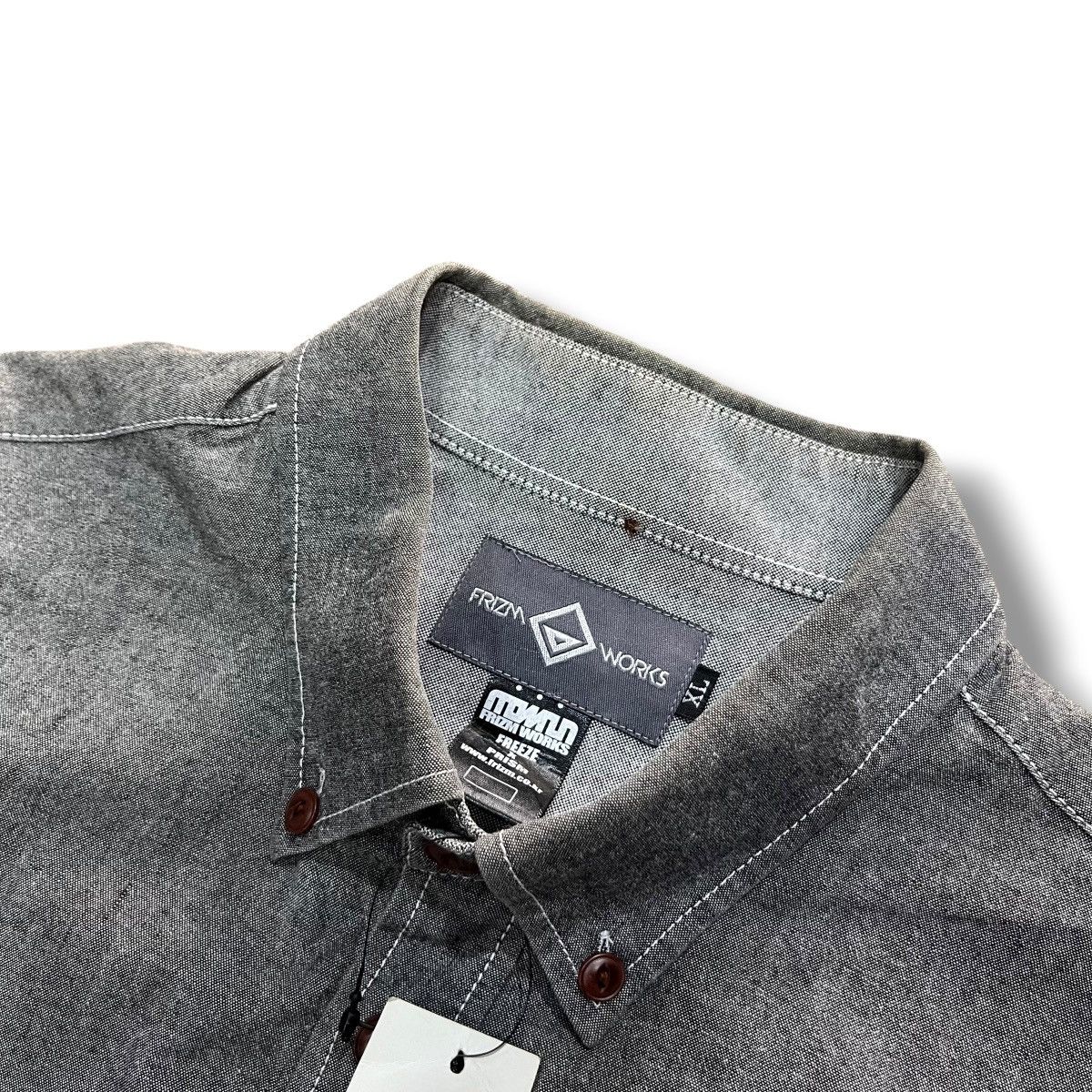 Tornado Mart Vintage FrizmWork Unique Pocket Long sleeve button shirt Size US XL / EU 56 / 4 - 4 Thumbnail