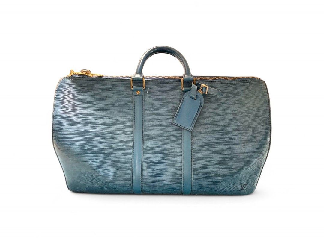 Louis Vuitton Louis Vuitton - Keepall 45 Blue Leather Boston Handbag Size ONE SIZE - 1 Thumbnail