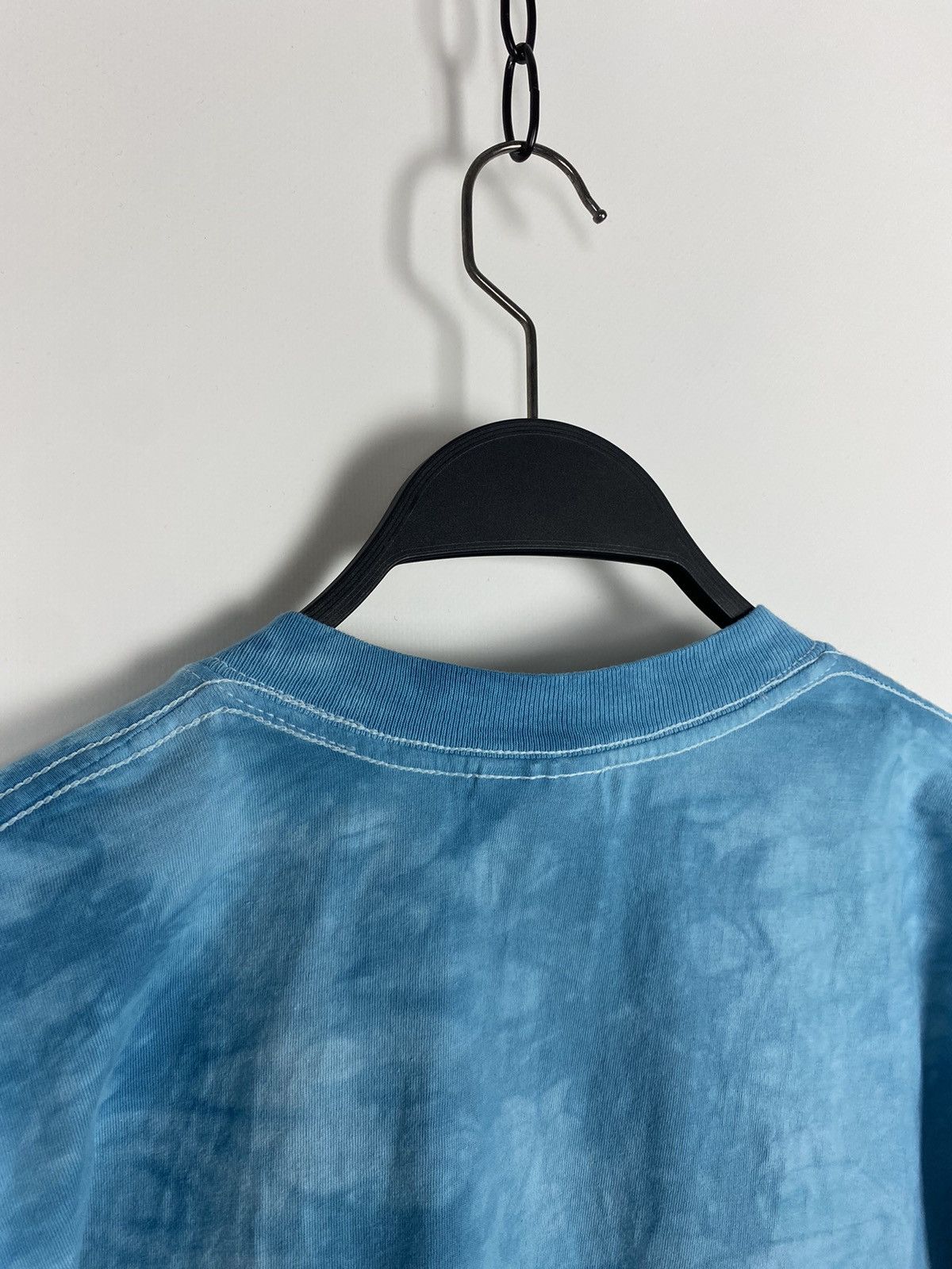 Vintage 1990’s Vintage Gildan Indigo Blue Tie Dye Blank Tee Size US S / EU 44-46 / 1 - 5 Thumbnail