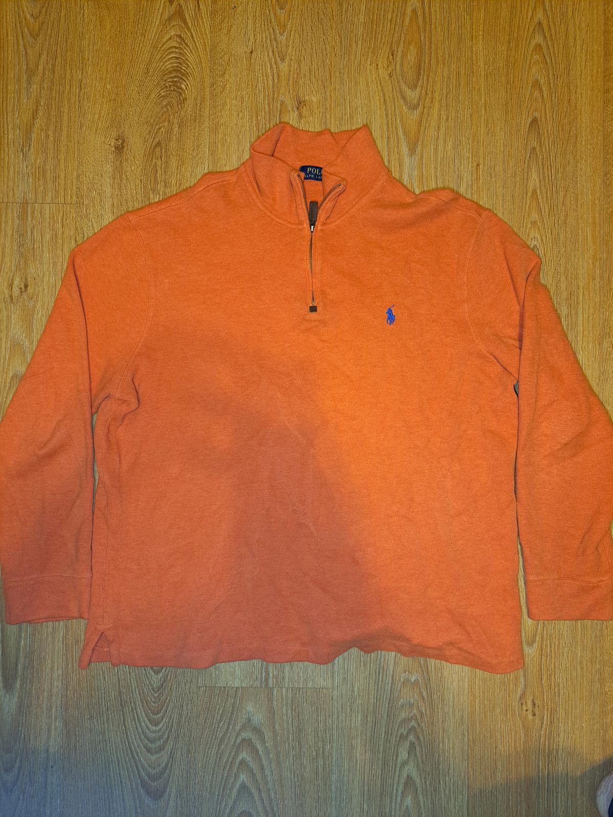 Polo Ralph Lauren Polo Ralph Lauren Pullover Sweater Mens XL Orange Cotton Size US XL / EU 56 / 4 - 1 Thumbnail
