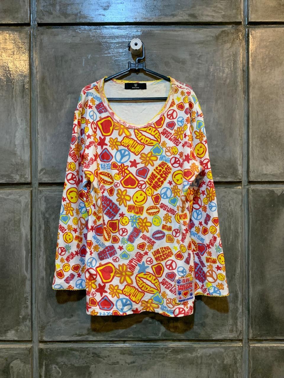 Japanese Brand Super Lovers Full printed longsleve tee Size M / US 6-8 / IT 42-44 - 1 Thumbnail