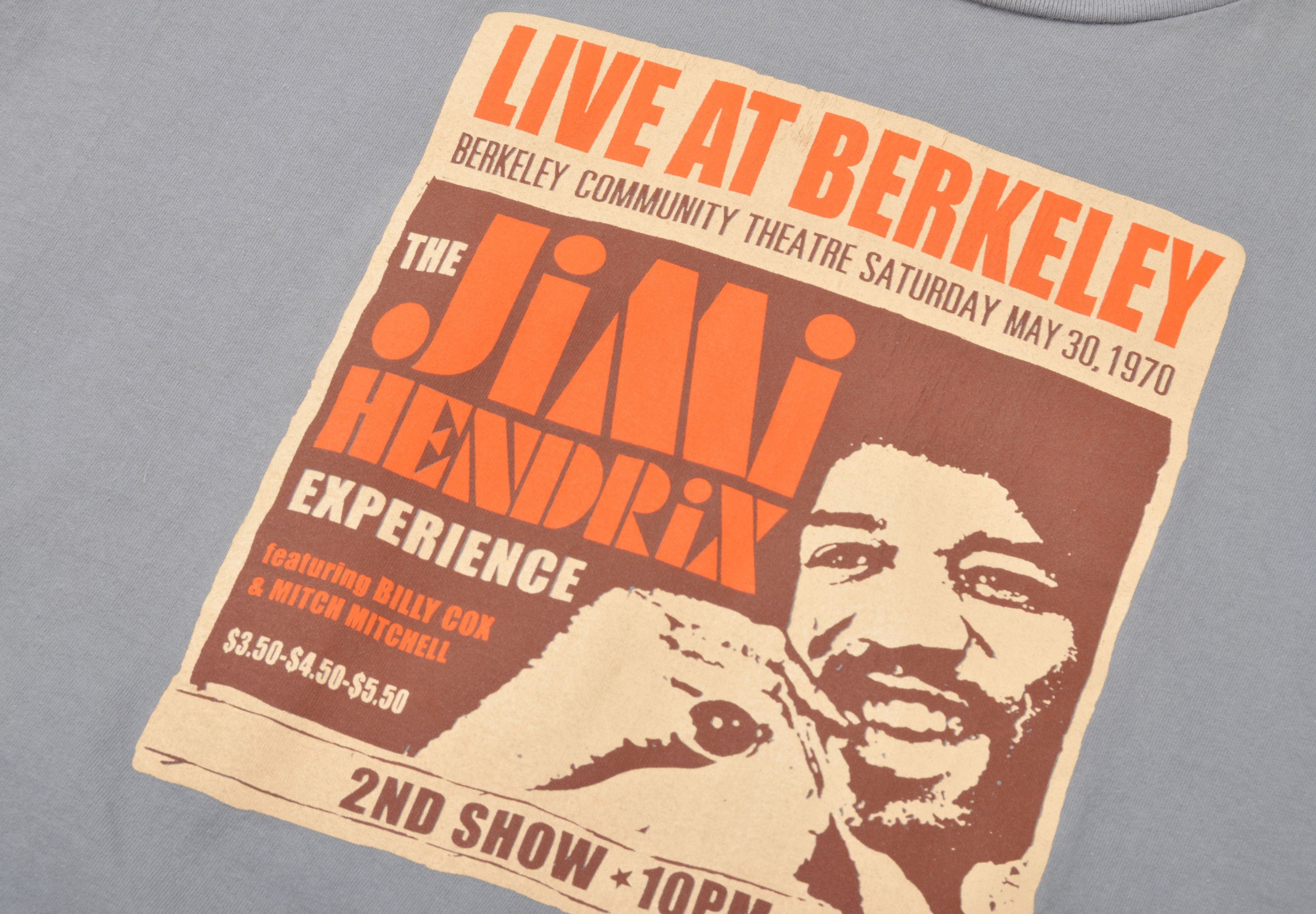 Band Tees Vintage Jimi Hendrix Short Sleeve Gray Printed T-shirt Size US L / EU 52-54 / 3 - 3 Thumbnail
