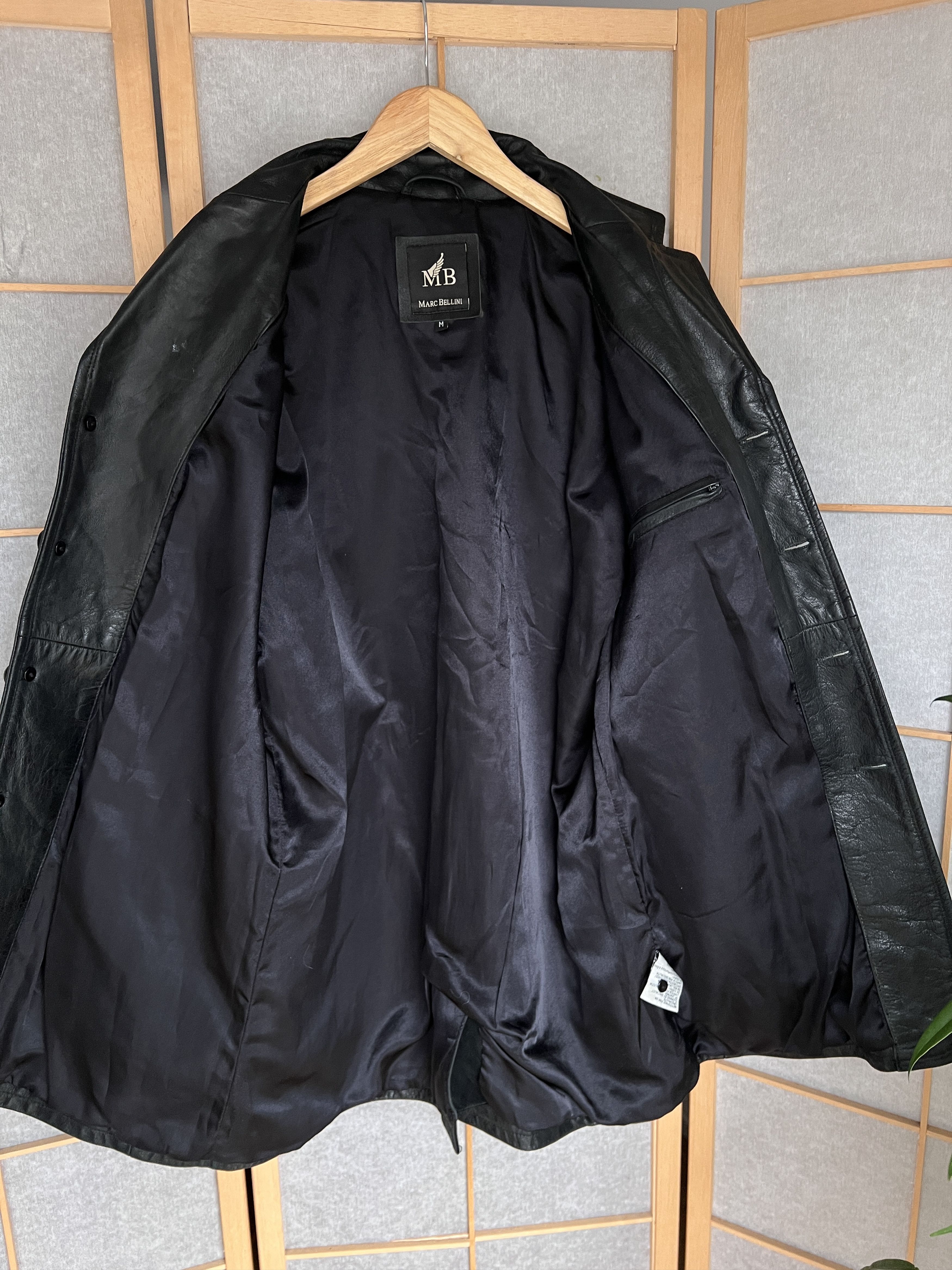 If Six Was Nine VTG 90s soft leather jacket coat opium japanese baggy boxy Size US M / EU 48-50 / 2 - 7 Thumbnail