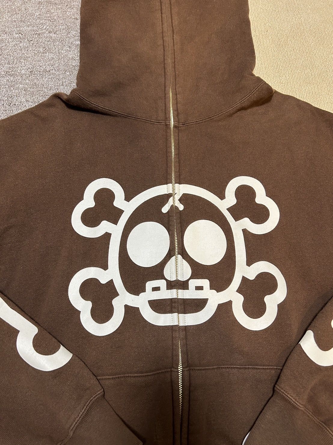 Bape OG Bape Brown Baby Milo Bone Full Zip Hoodie Size US L / EU 52-54 / 3 - 11 Thumbnail