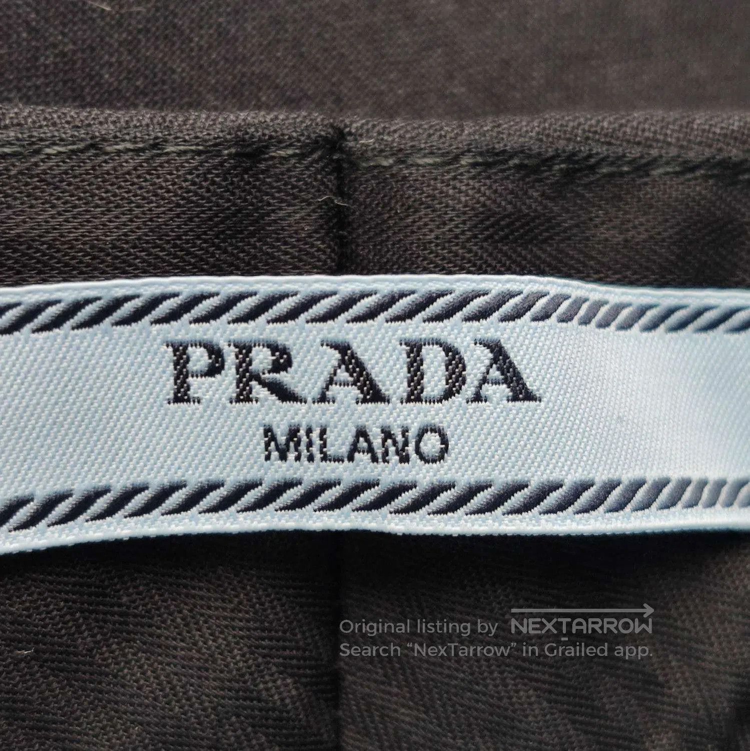 Prada Prada Black Wool Blend Wide. Size 39" - 4 Thumbnail