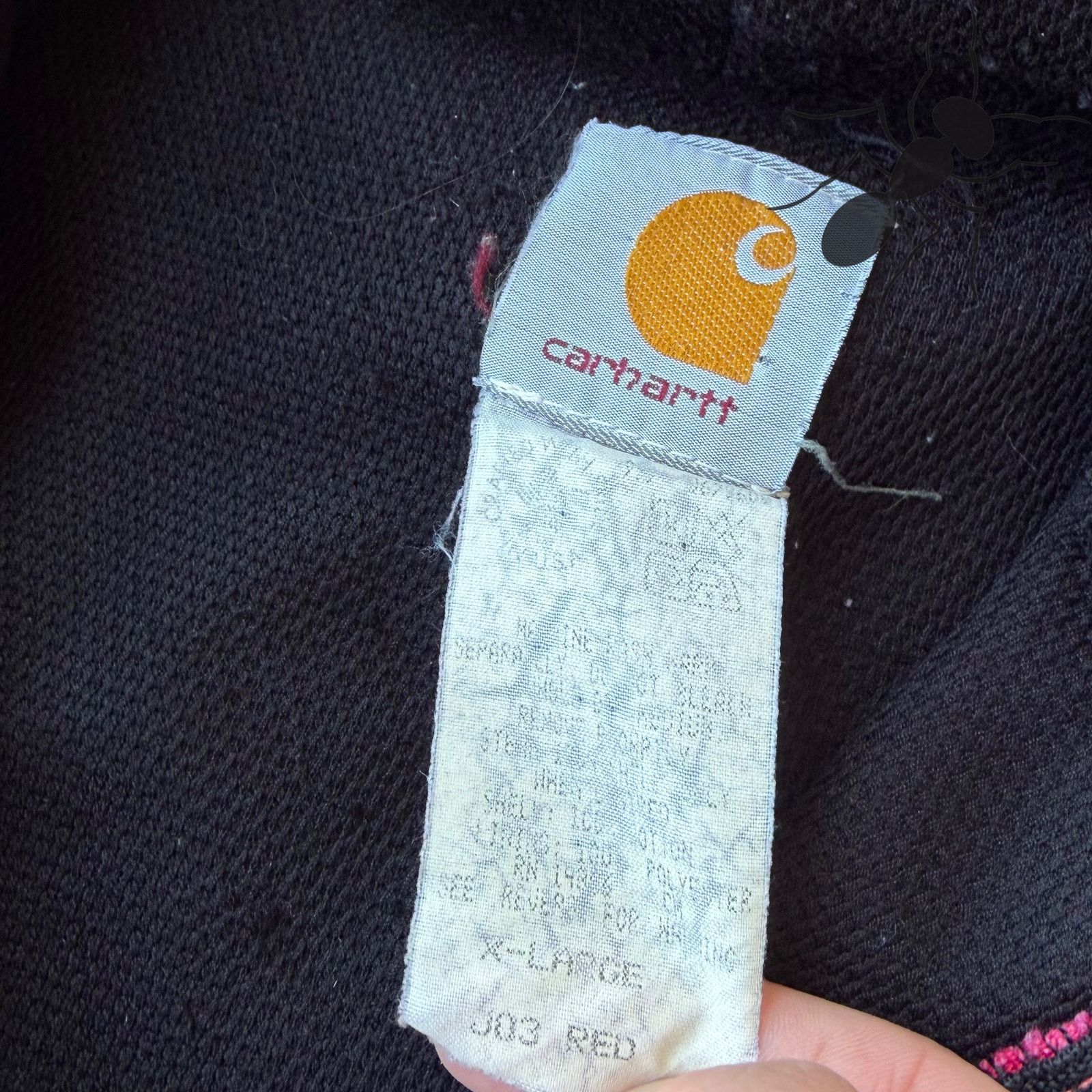 Carhartt × Vintage Vintage Carhartt J03 RED hooded work wear jacket Size US XL / EU 56 / 4 - 5 Thumbnail