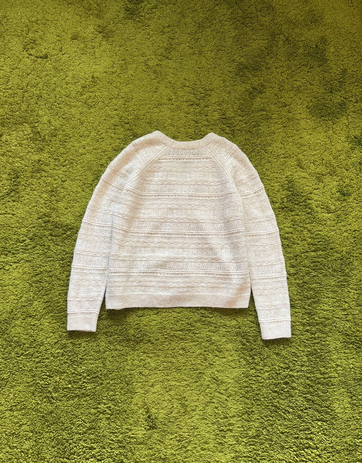 Designer × Sezane Sezane Paris oldmoney mohair wool blend cardigan sweater Size L / US 10 / IT 46 - 2 Thumbnail