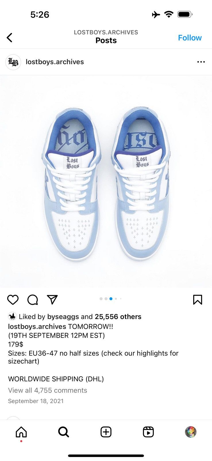Designer Blue lagoons Size US 8.5 / EU 41-42 - 3 Thumbnail