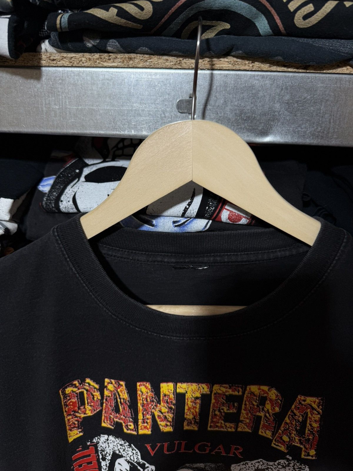 Vintage Vintage 1990’s Pantera Vulgar Display Of Power Rock T-Shirt Size US XL / EU 56 / 4 - 5 Thumbnail