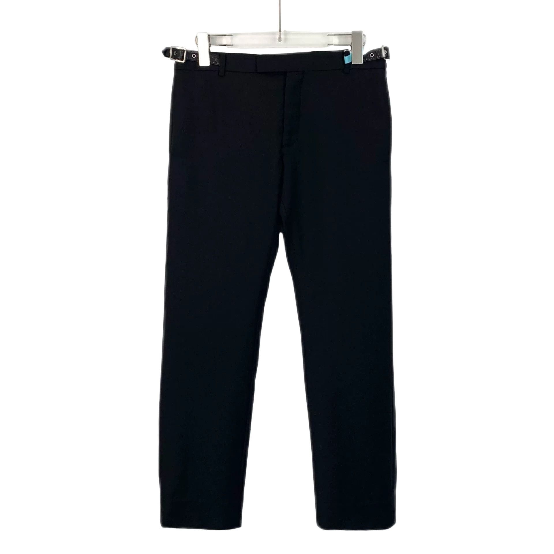 Saint Laurent Paris Saint Laurent Black Virgin Wool Casual Pants 46 Size US 30 / EU 46 - 1 Thumbnail