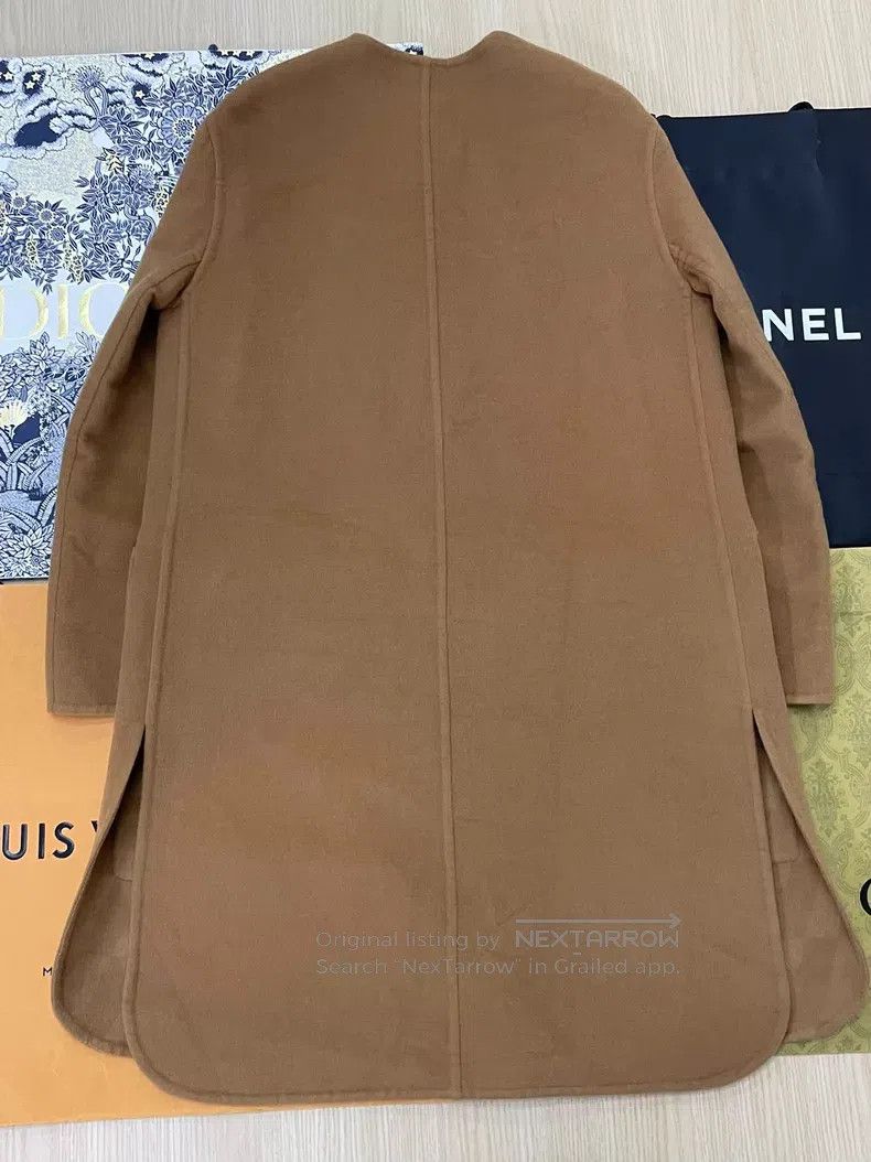 Hermes Hermes Olive Brown Cashmere Coat, Loose Fit Size XS / US 0-2 / IT 36-38 - 3 Thumbnail