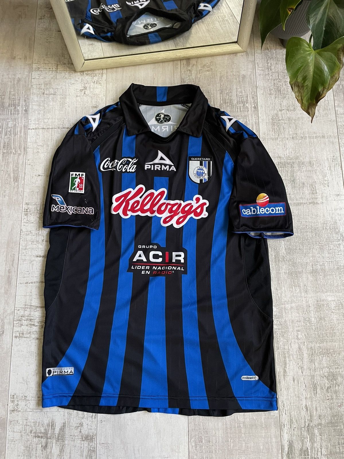 Vintage Vintage Pirma Queretaro 2009/2010 Home Football Shirt Jersey Size US L / EU 52-54 / 3 - 1 Thumbnail