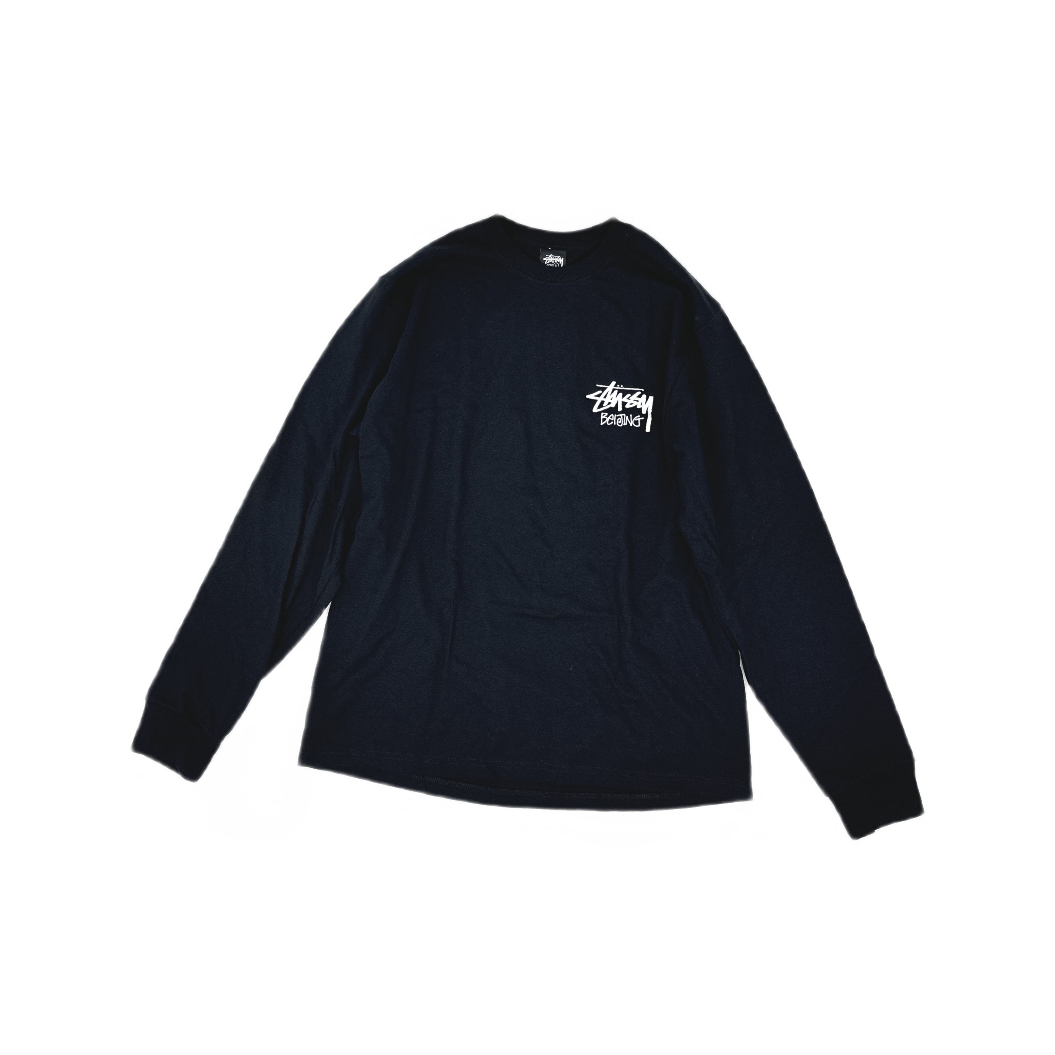 Bape × Stussy RARE Bape x Stussy L/S T Shirt Large Black/White