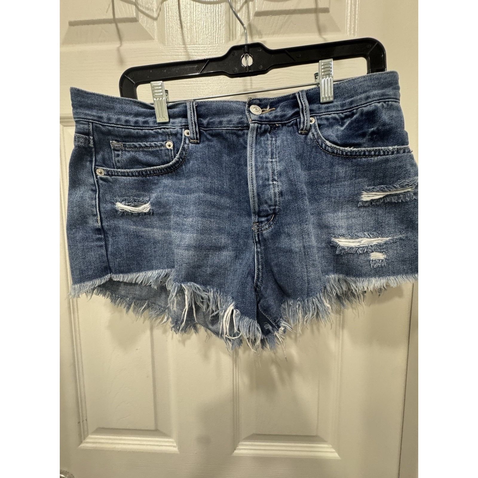 Free People Free People We The Free Cut Off Denim High Rise Short Size 29" - 1 Thumbnail