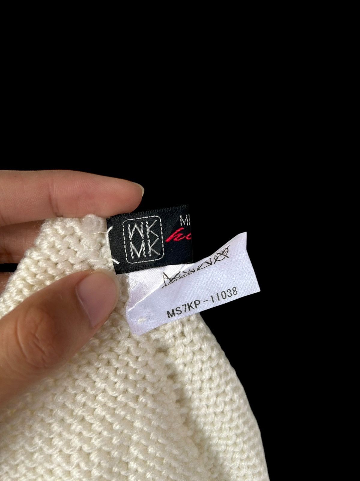 Japanese Brand × Kapital × Vintage Michael Klein Skull Knitted Big Beanie Hats Rare ☠️☠️ Size ONE SIZE - 14 Thumbnail