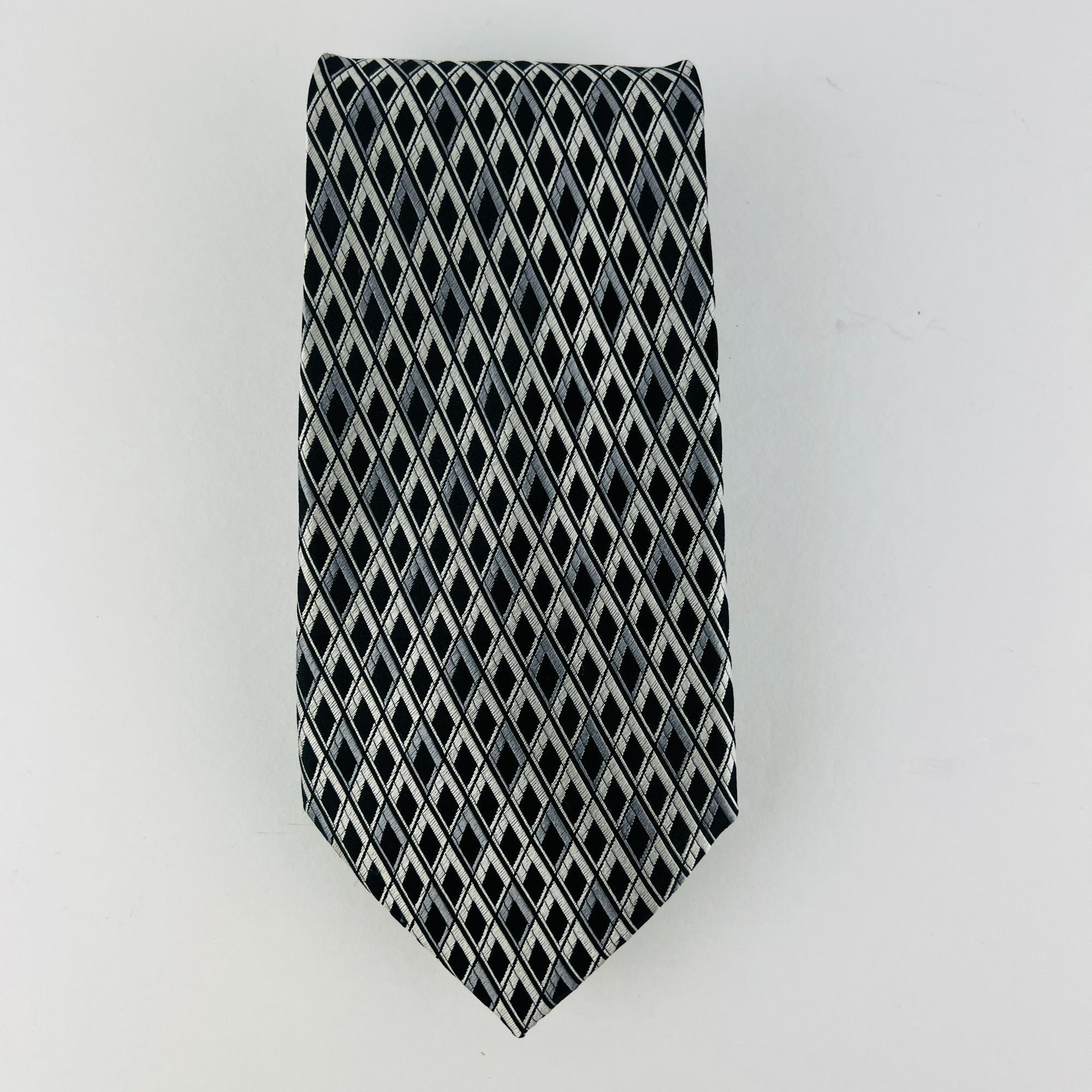 Van Heusen Van Heusen 100% Silk Diamonds Necktie Tie Size ONE SIZE - 2 Thumbnail