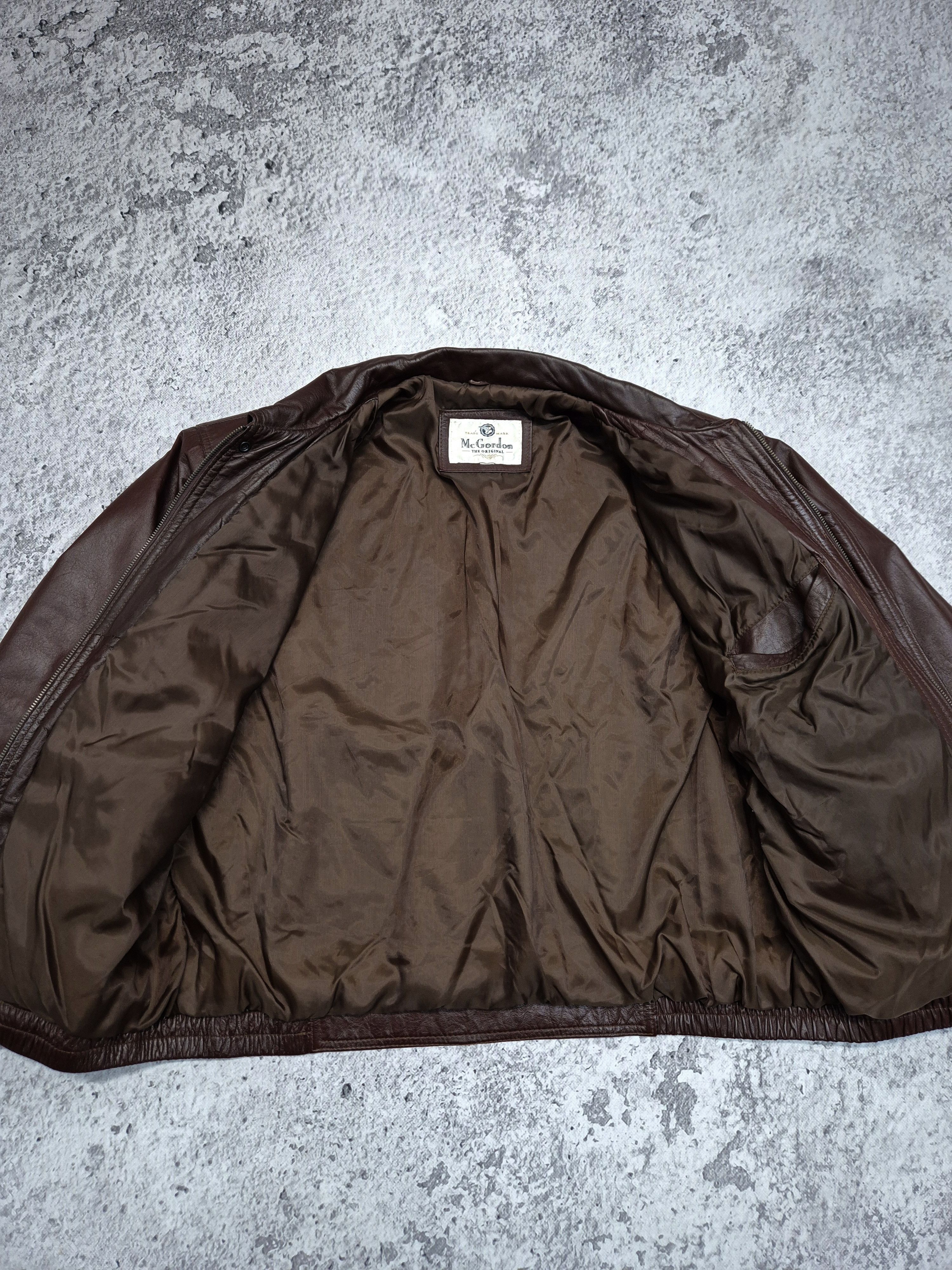 Vintage Vintage Avant Garde Leather Bomber Jacket Size US XL / EU 56 / 4 - 2 Thumbnail