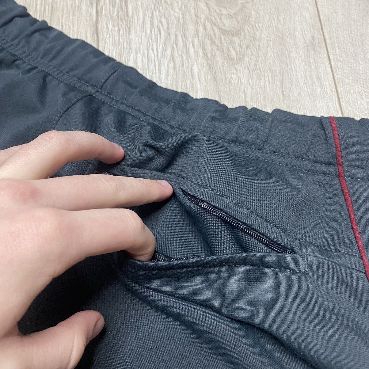 Vintage Vintage Nike Swoosh Track 90’s drill opium pants Size US 32 / EU 48 - 13 Thumbnail