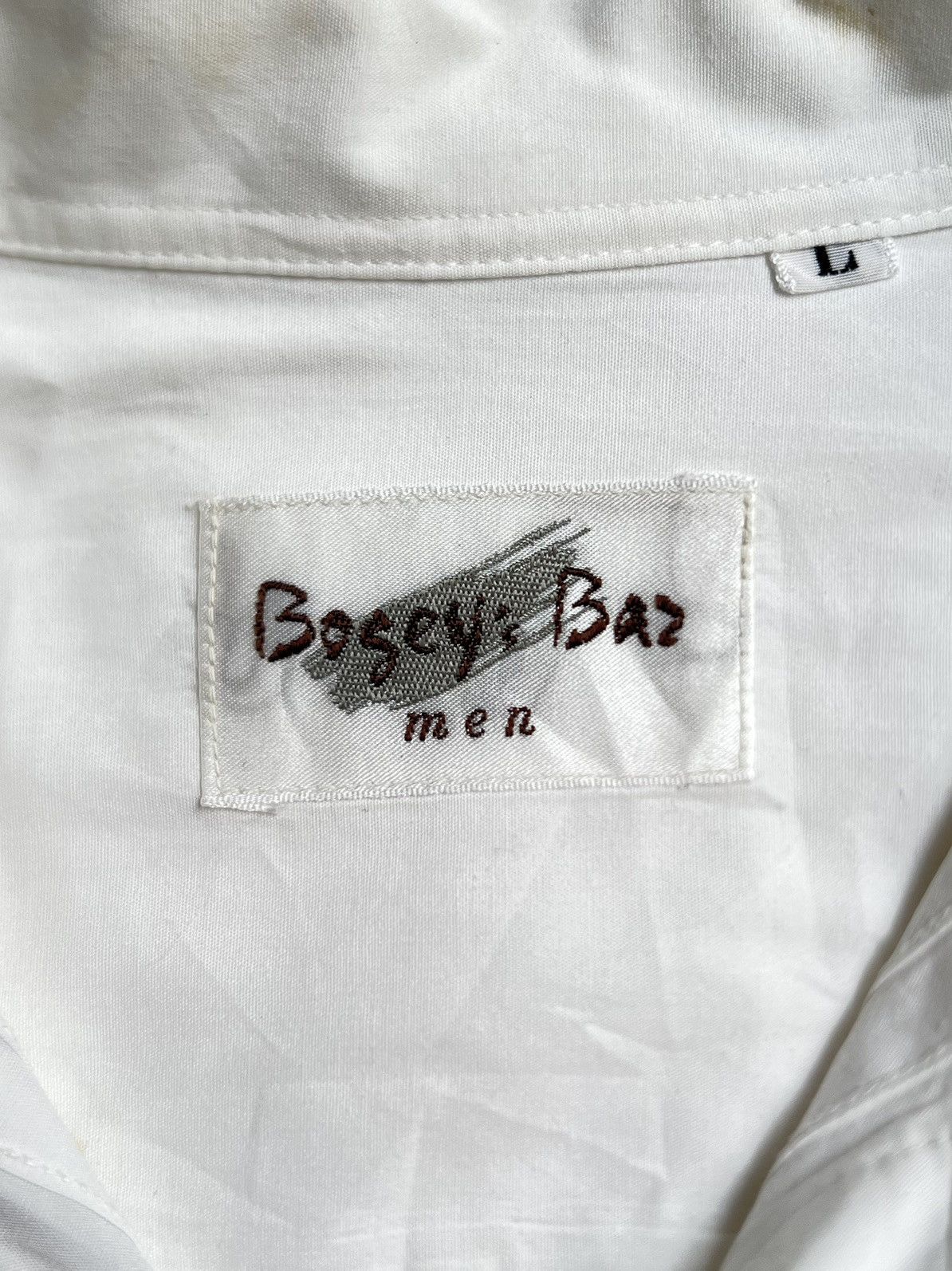 Yohji Yamamoto BOSEY’S BAZ MEN White Shirt Size US L / EU 52-54 / 3 - 6 Thumbnail