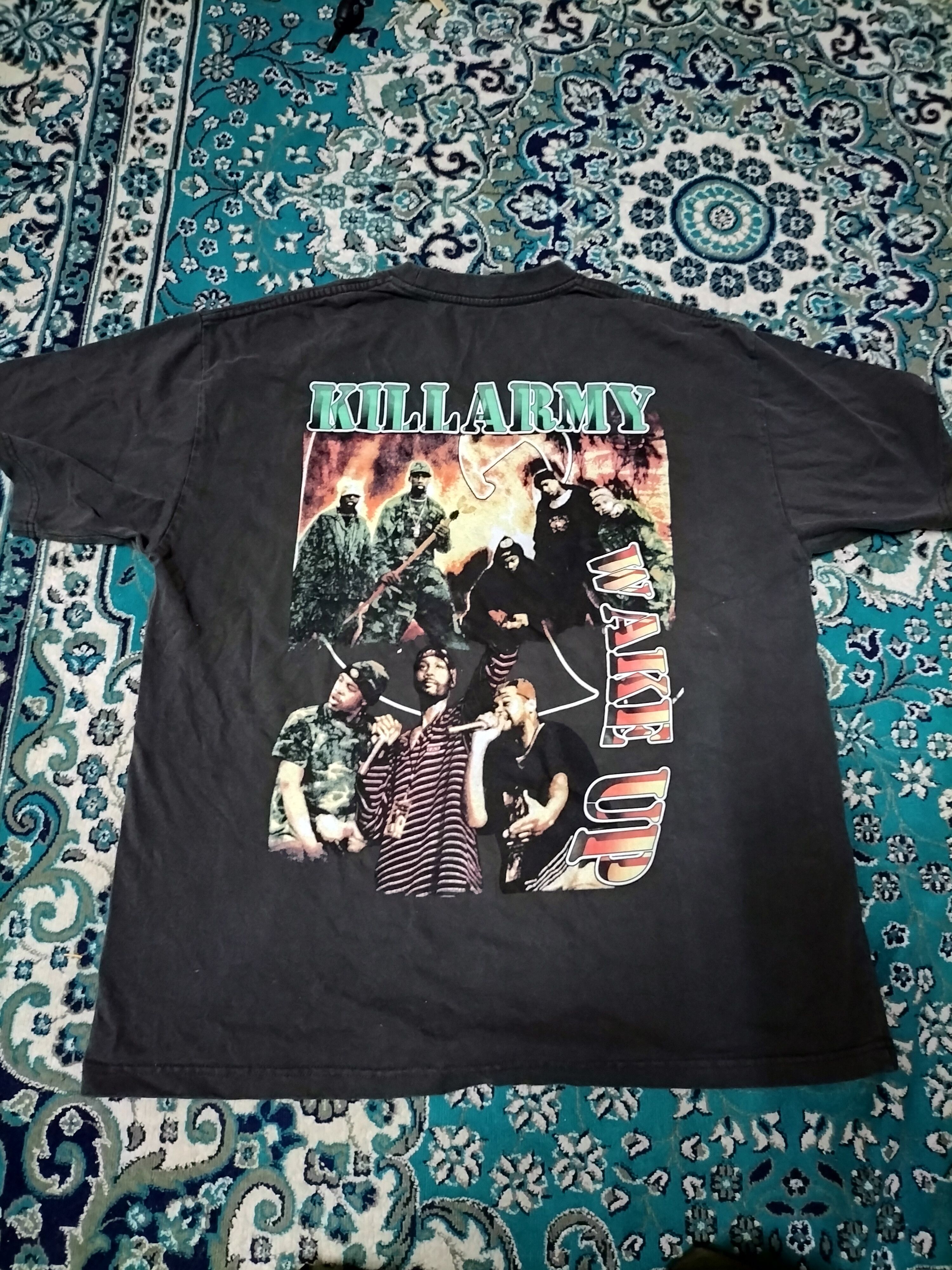 Rap Tees Vintage Wu-Tang Clan kill the Army RARE raptees Boot leg Size US XL / EU 56 / 4 - 5 Thumbnail